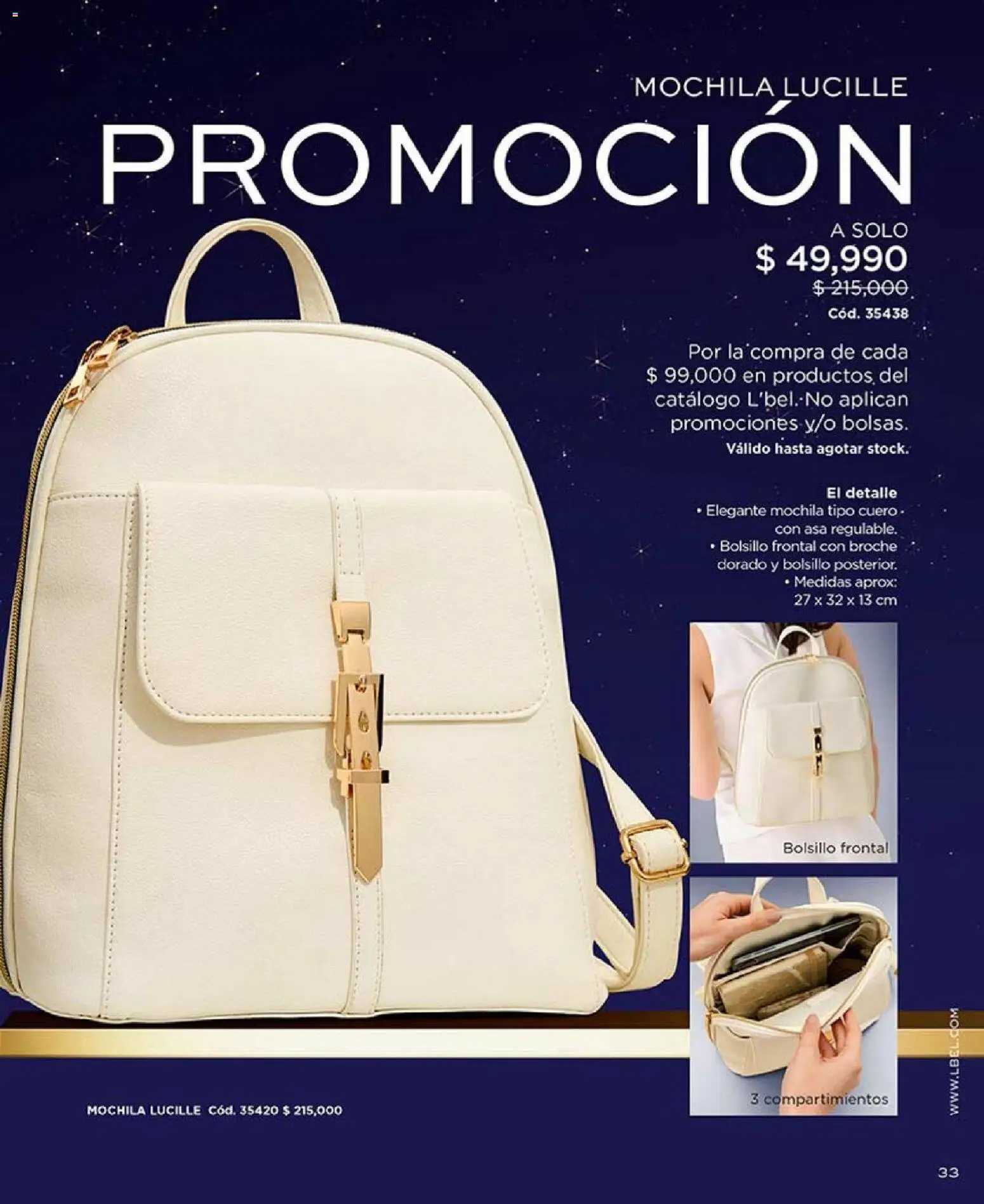 L'Bel revista - valida desde el 01.01.2026 | Página: 33 | Productos: Mochila