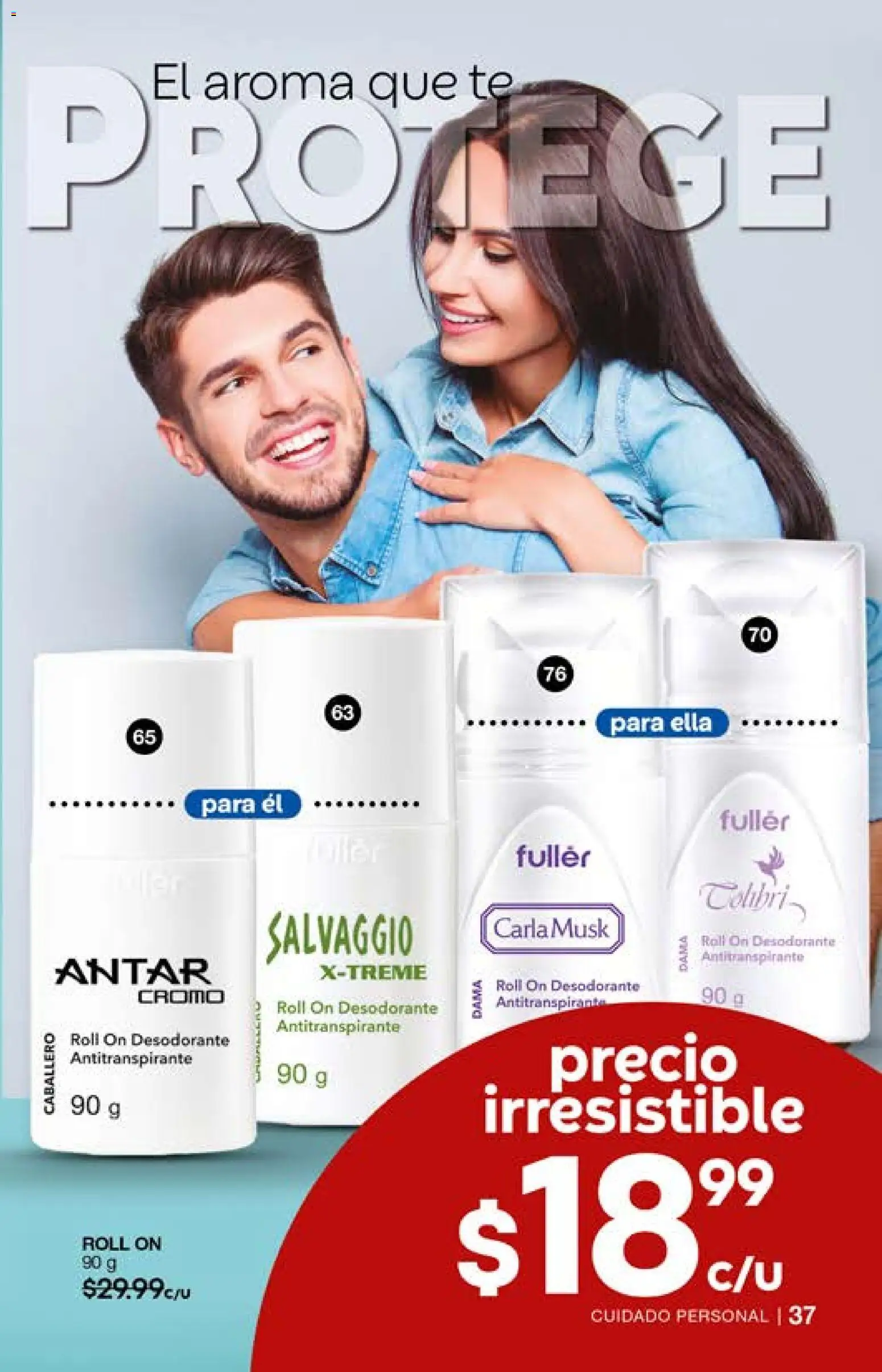Nuevas ofertas de Fuller válidas en toda la República Mexicana desde el 29.04.2026. ¡Encuentra las mejores ofertas en Fuller campaña 2 2026! | Página: 37 | Productos: Desodorante, Antitranspirante, Té