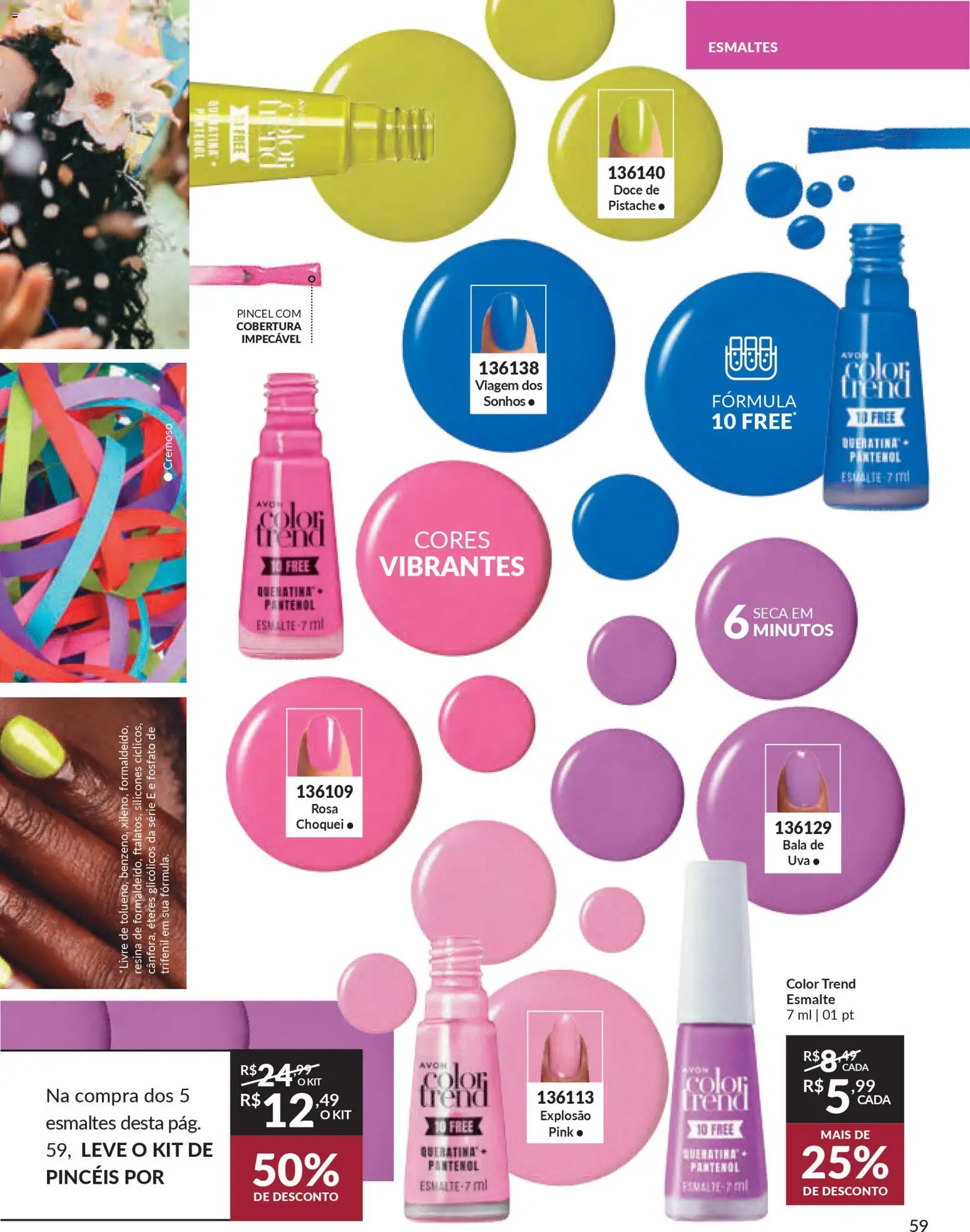 Avon Folheto - válido de 15.01.2026 | Página: 59 | Produtos: Pistache, Pincel, Bala