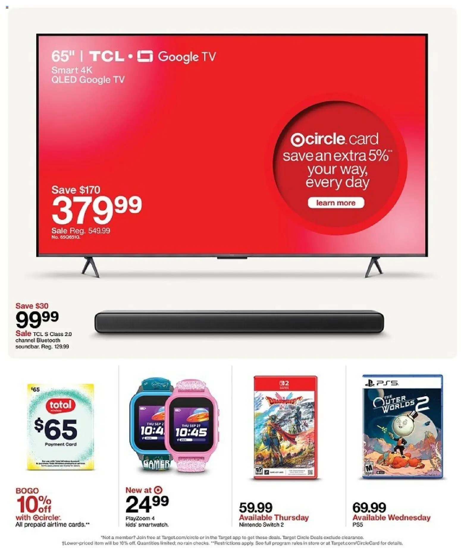 Target Weekly Ad - valid from 26.10.2025 | Page: 19 | Products: Switch, Tv, Nintendo