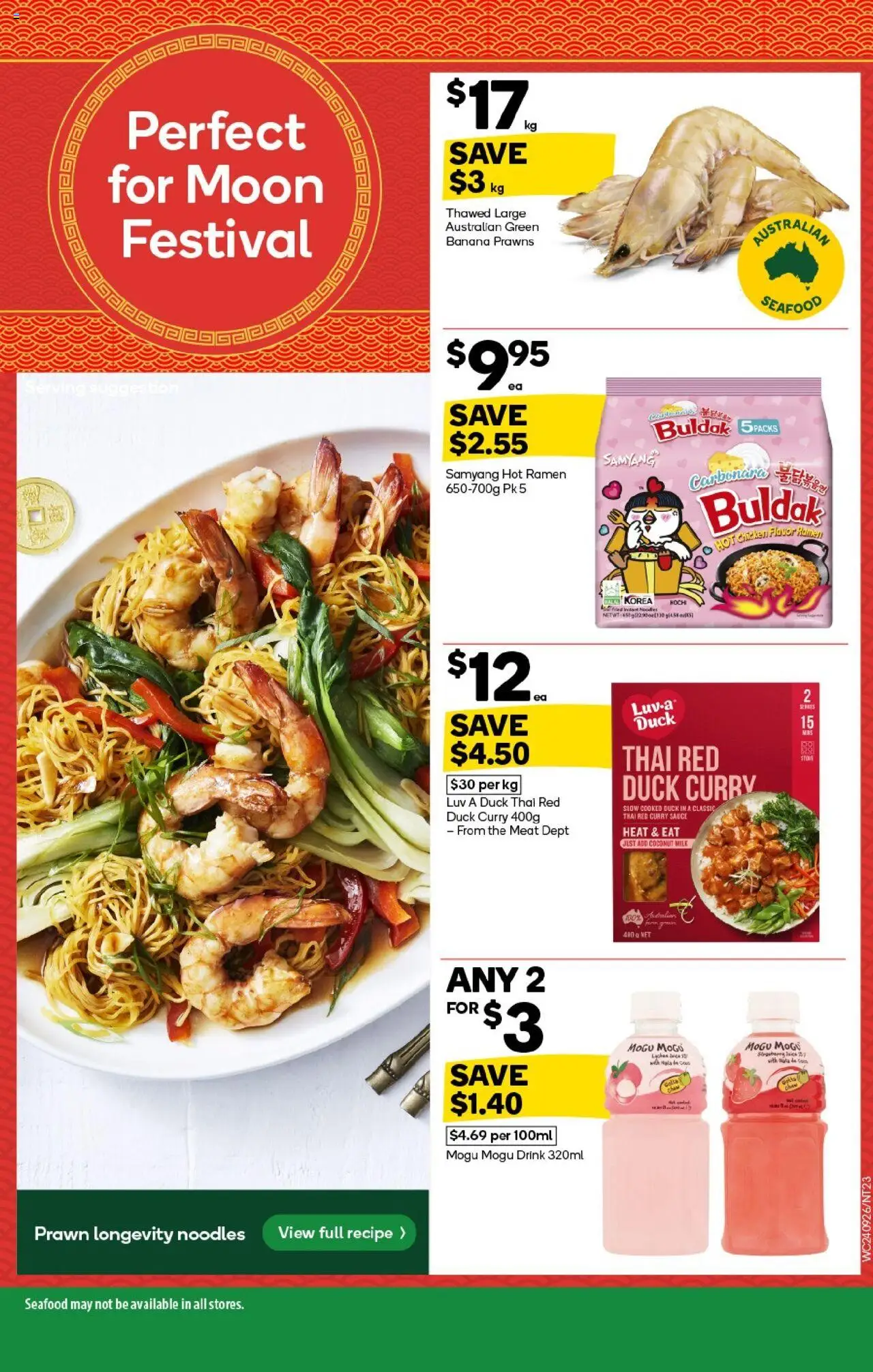 Woolworths catalogue - valid from 24.09.2025 | Page: 23 | Products: Duck, Meat, Prawns, Seafood