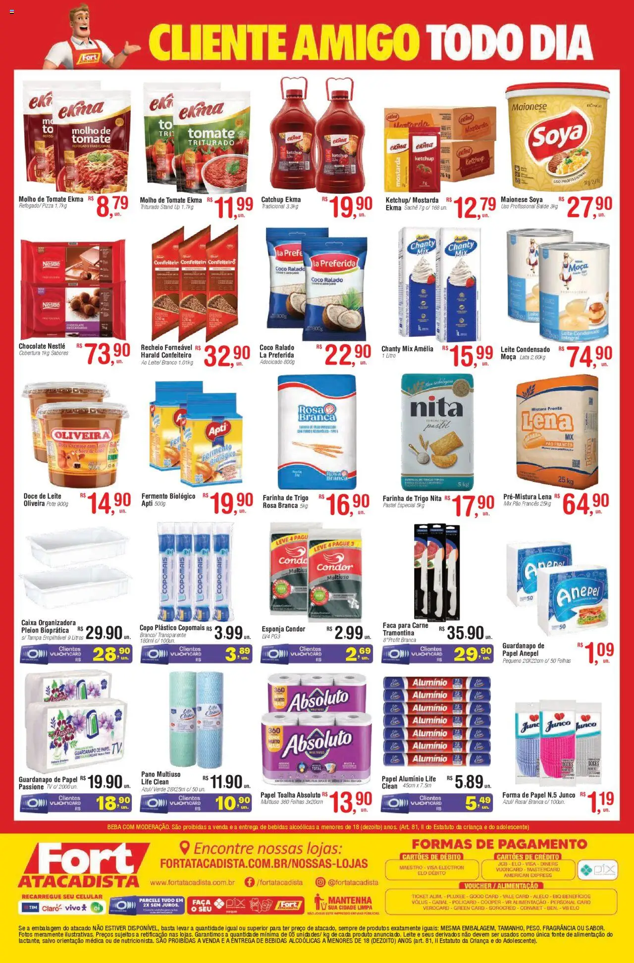Fort Atacadista Folheto - válido de 08.09.2025 | Página: 2 | Produtos: Celular, Esponja, Tv, Doces