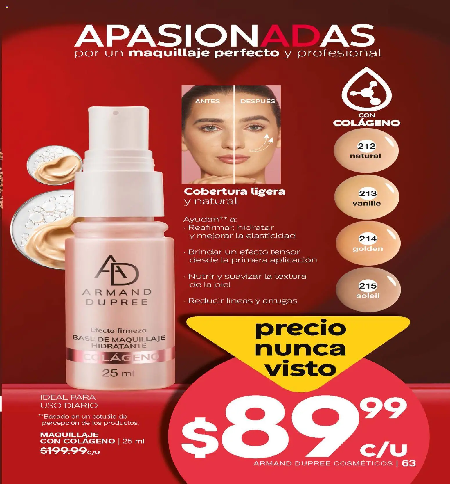 Nuevas ofertas de Fuller válidas en toda la República Mexicana desde el 24.12.2025. ¡Encuentra las mejores ofertas en Fuller campaña 19 2026! | Página: 63 | Productos: Base de maquillaje, Maquillaje