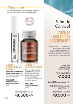Vista previa Catálogo Amodil Campaña 1/2026 válido desde el 01.01.2026 | Página: 68 | Productos: Vitaminas, Aceite, Crema regenerativa, Crema