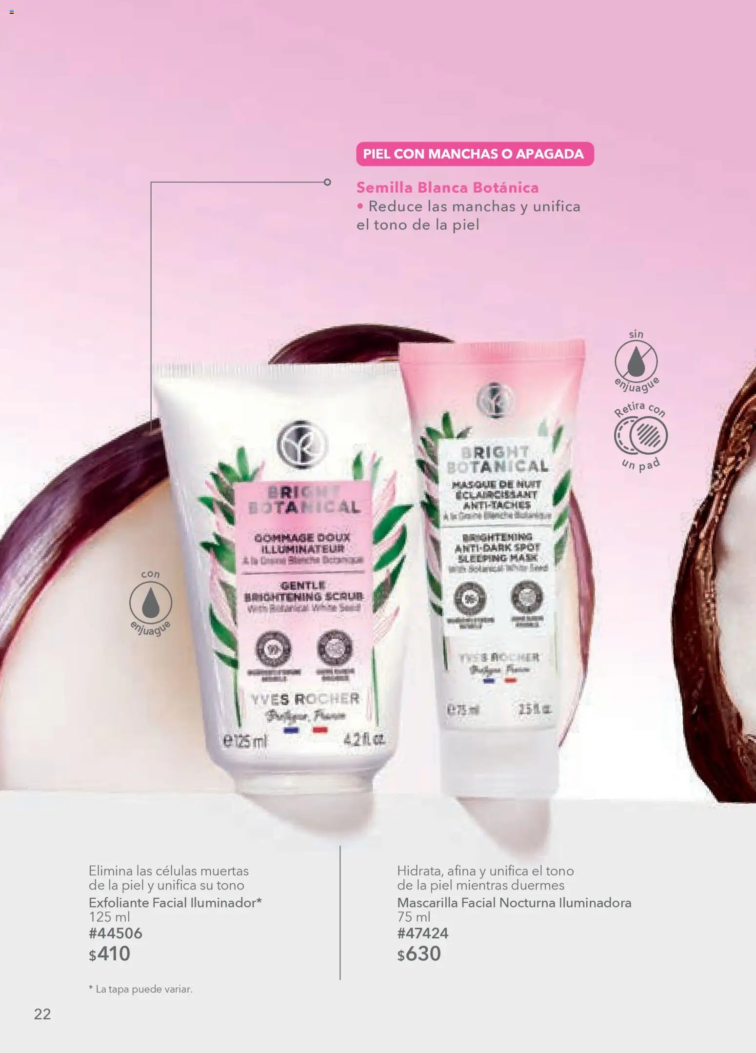 Nuevas ofertas de Yves Rocher válidas en toda la República Mexicana desde el 24.03.2026. ¡Encuentra las mejores ofertas en Yves Rocher campaña 5 2026! | Página: 22 | Productos: Exfoliante facial, Mascarilla
