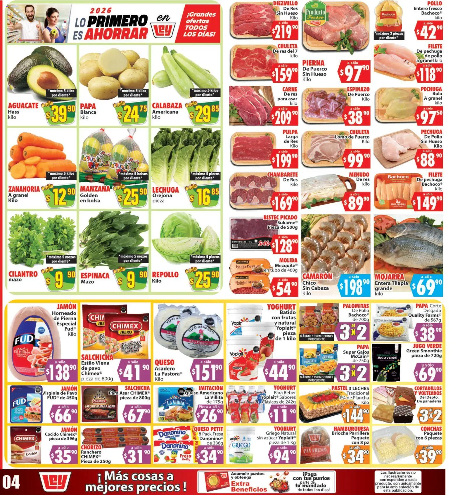 Nuevas ofertas de Casa Ley válidas en toda la República Mexicana desde el 09.01.2026. ¡Encuentra las mejores ofertas en Casa Ley folleto Torreón, Saltillo, Coah y Gómez Palacio, Dgo! | Página: 2 | Productos: Bolsa, Espinaca, Plancha, Zanahoria