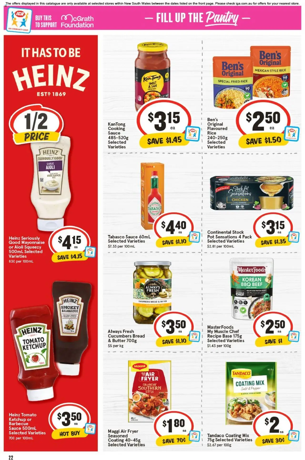 IGA catalogue - valid from 17.09.2025 | Page: 21 | Products: Bread, Salt, Pepper, Garlic