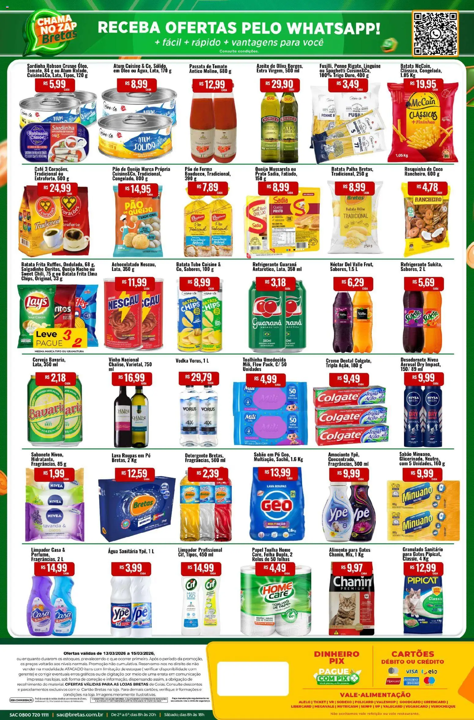Bretas Folheto - válido de 13.03.2026 | Página: 2 | Produtos: Perfume, Faca, Vodka, Batata