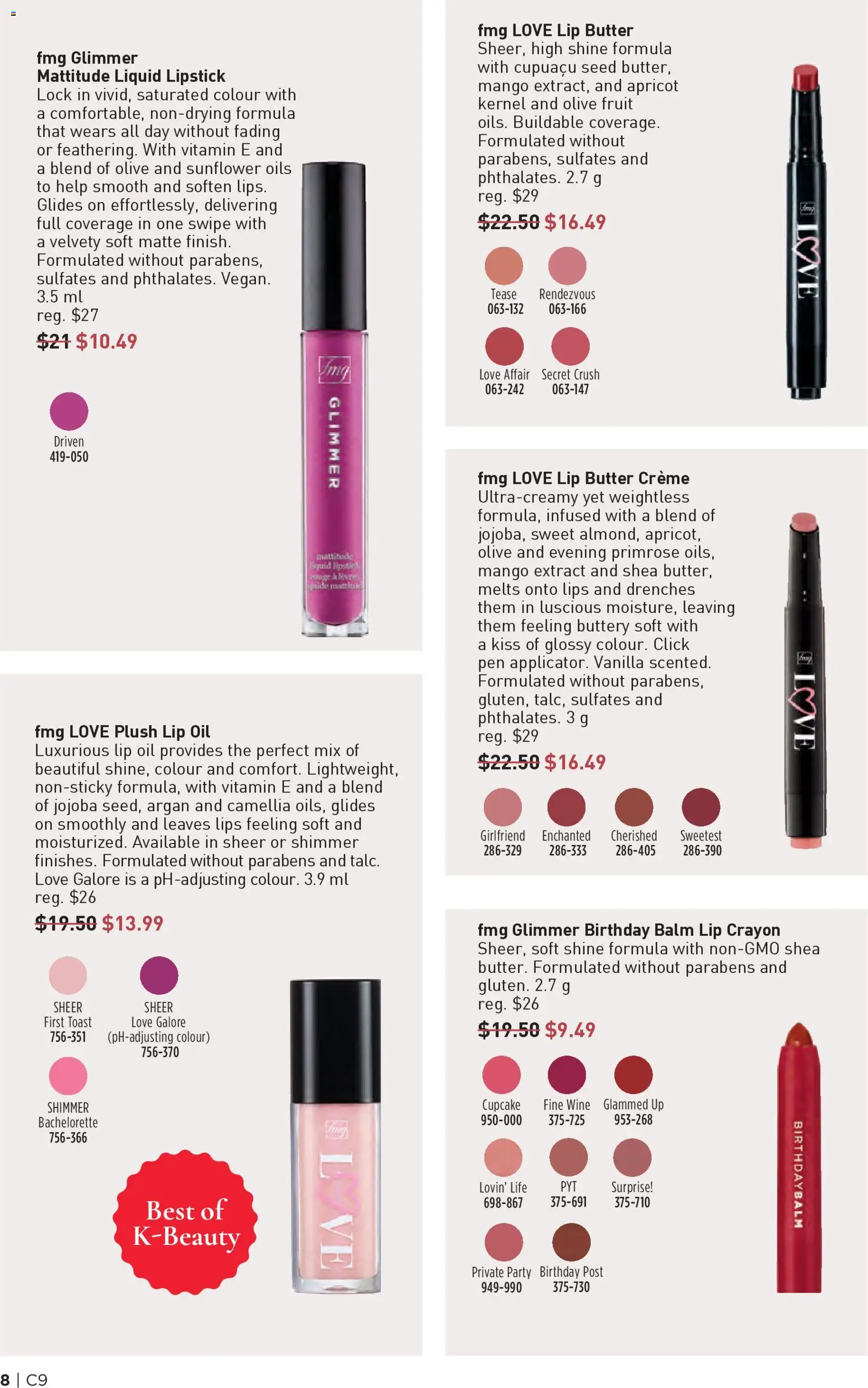 Avon flyer valid from 23.04.2026 | Page: 8 | Products: Lipstick, Butter, Oil, Wine