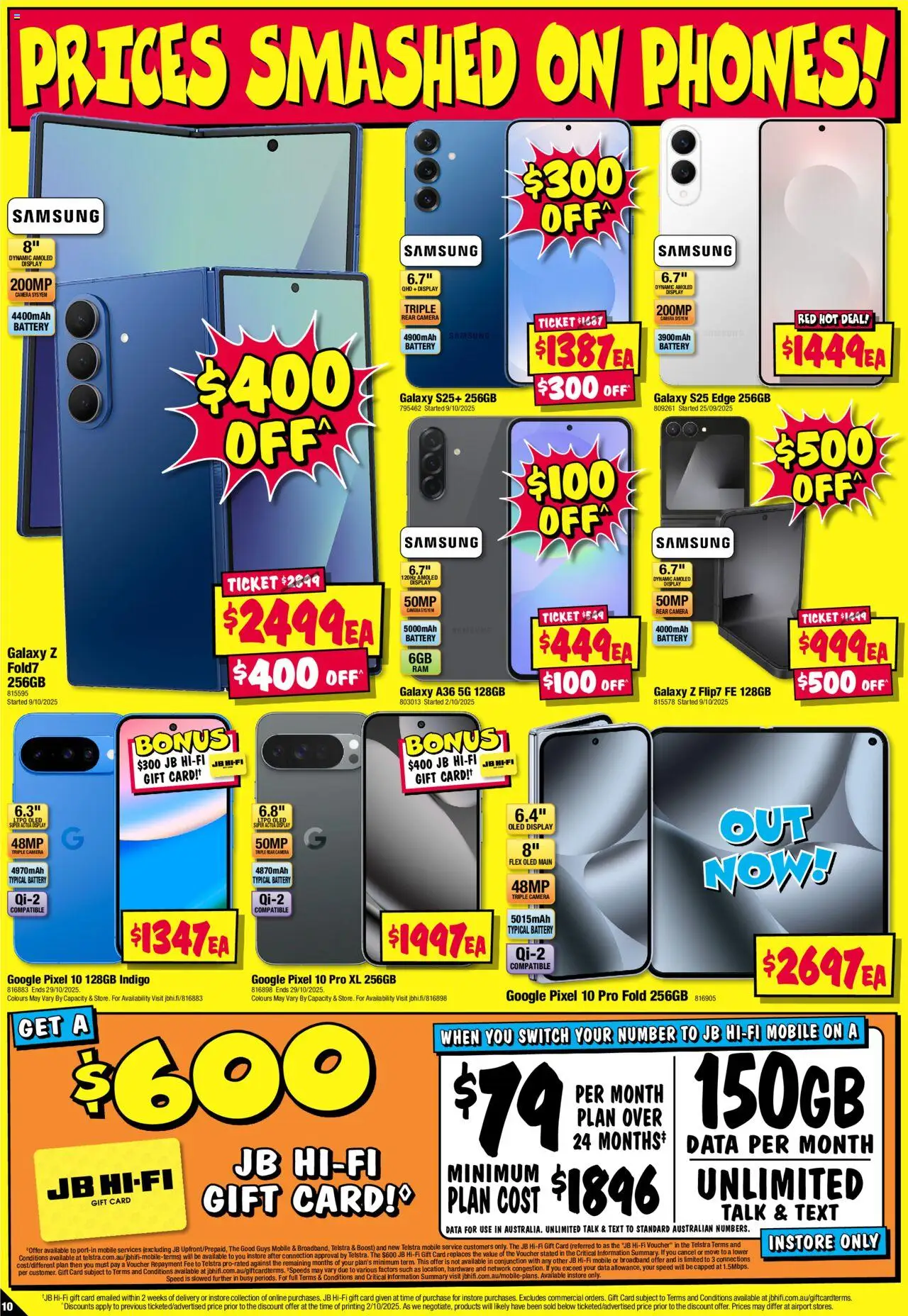 JB Hi-Fi catalogue - valid from 16.10.2025 | Page: 10 | Products: Battery, Camera, Mobile