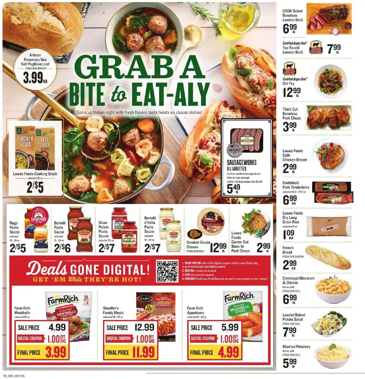 Lowes Foods Weekly Ad - valid from 17.09.2025 | Page: 12 | Products: Bakery, Beef, Salad, Potatoes
