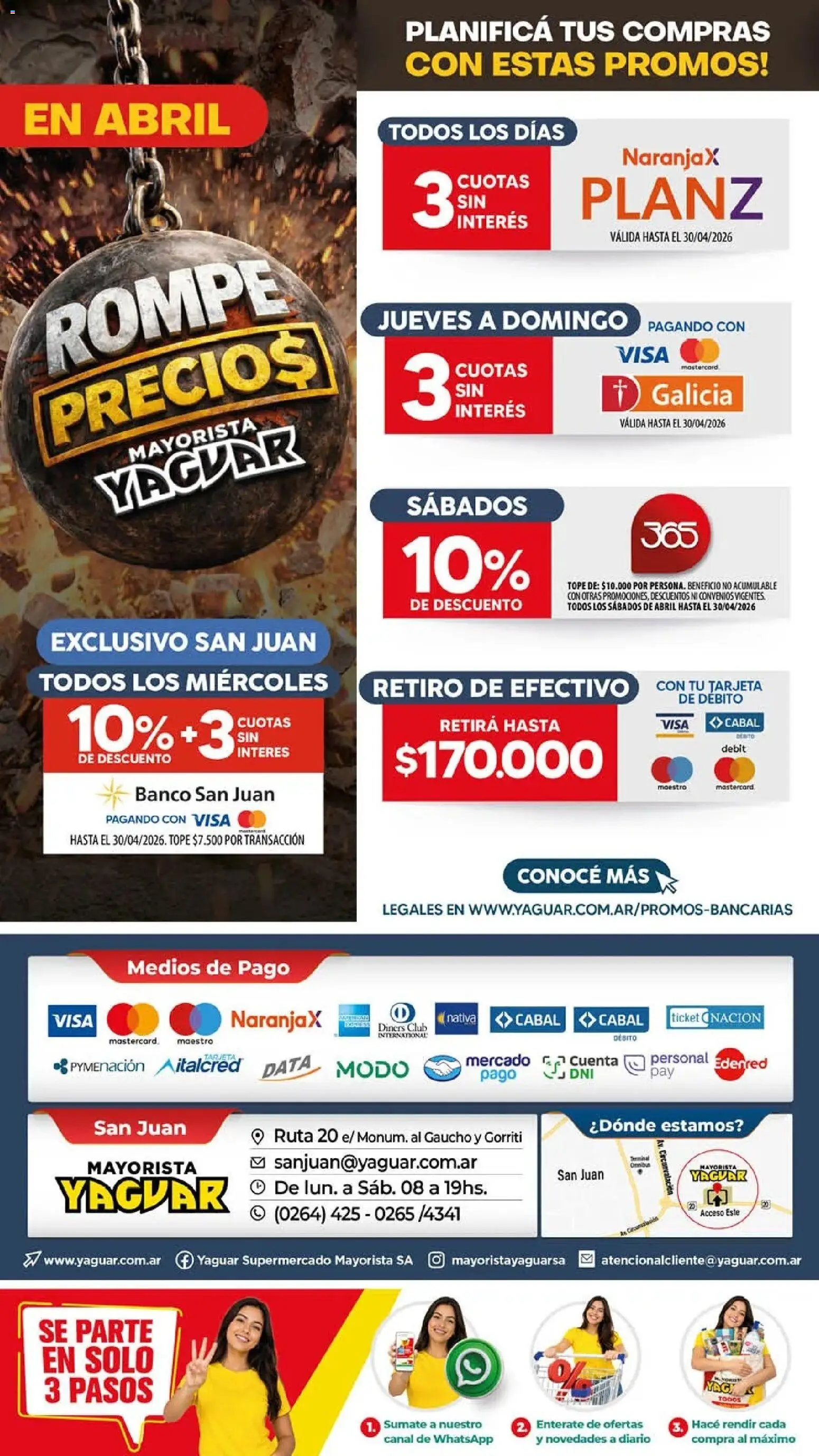 Yaguar - Oferta Semanal San Juan │ válido desde el 20.04.2026 | Página: 19 | Productos: Banco