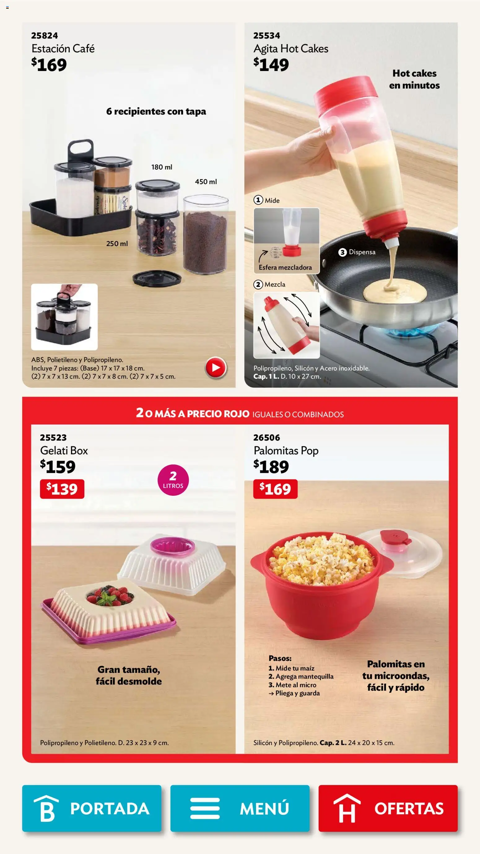 Nuevas ofertas de Betterware válidas en toda la República Mexicana desde el 04.05.2026. ¡Encuentra las mejores ofertas en Betterware campaña 5 2026! | Página: 45 | Productos: Maíz, Mantequilla, Café