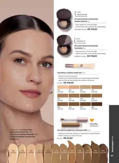 Natura - Ciclo 01/2026 - Pré-Visualização do folheto da loja Natura, válido de 26.12.2025 | Página: 63 | Produtos: Corretivo, Pó, Base, Primer