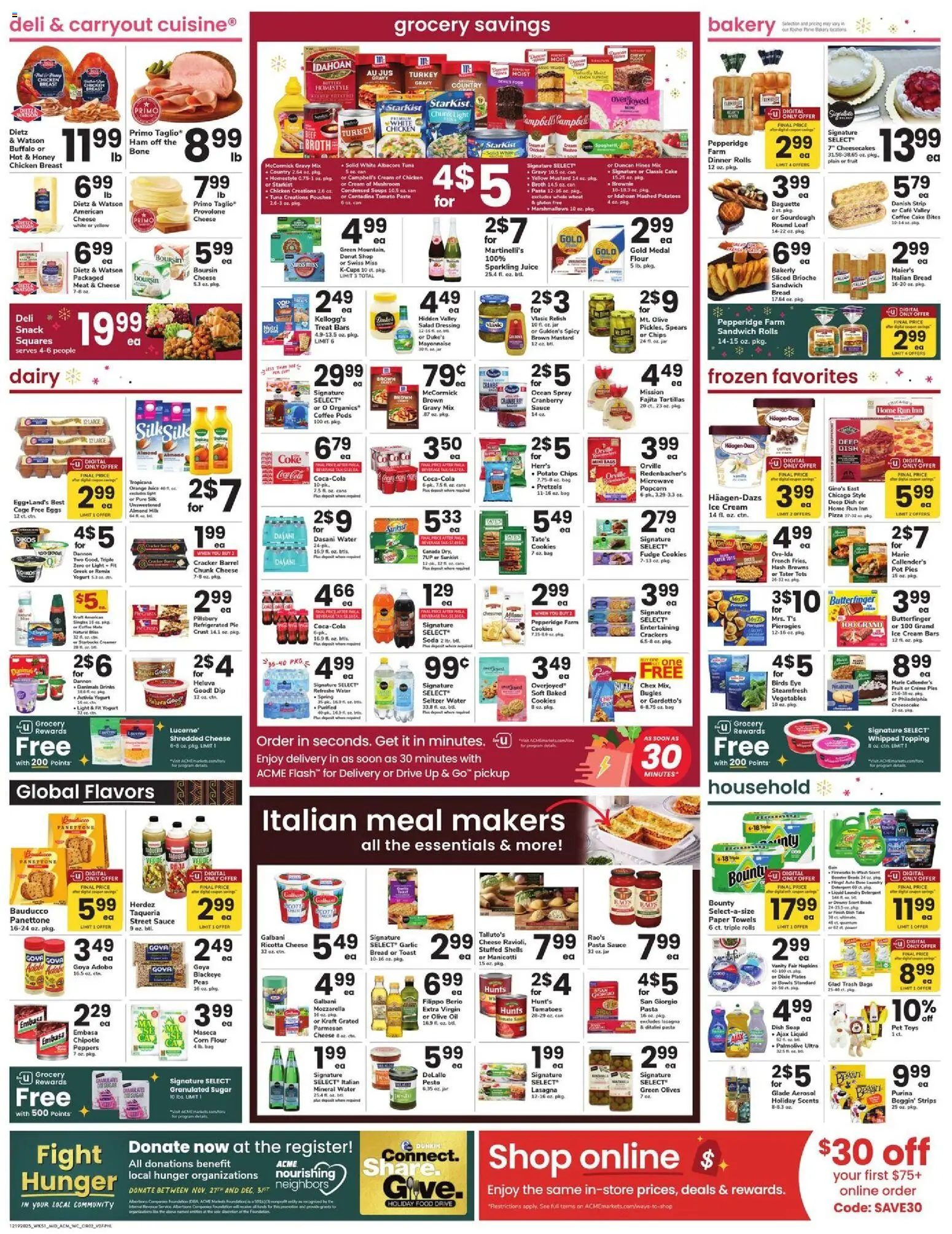 Acme Weekly Ad - valid from 19.12.2025 | Page: 4 | Products: Eggs, Bread, Cream, Cookies