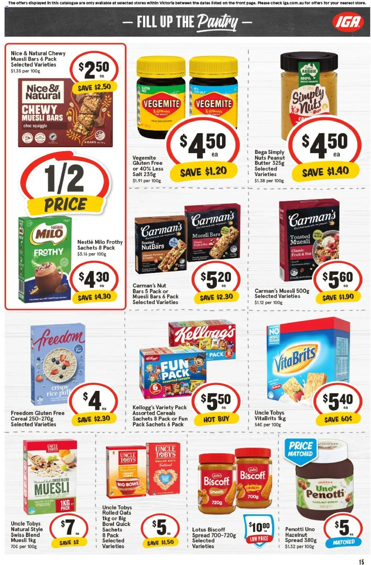 IGA catalogue - valid from 08.10.2025 | Page: 18 | Products: Energy drink, Strawberries, Cream, Sugar