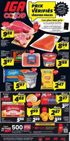 Preview of IGA weekly flyer / circulaire from shop IGA valid from 28.08.2025