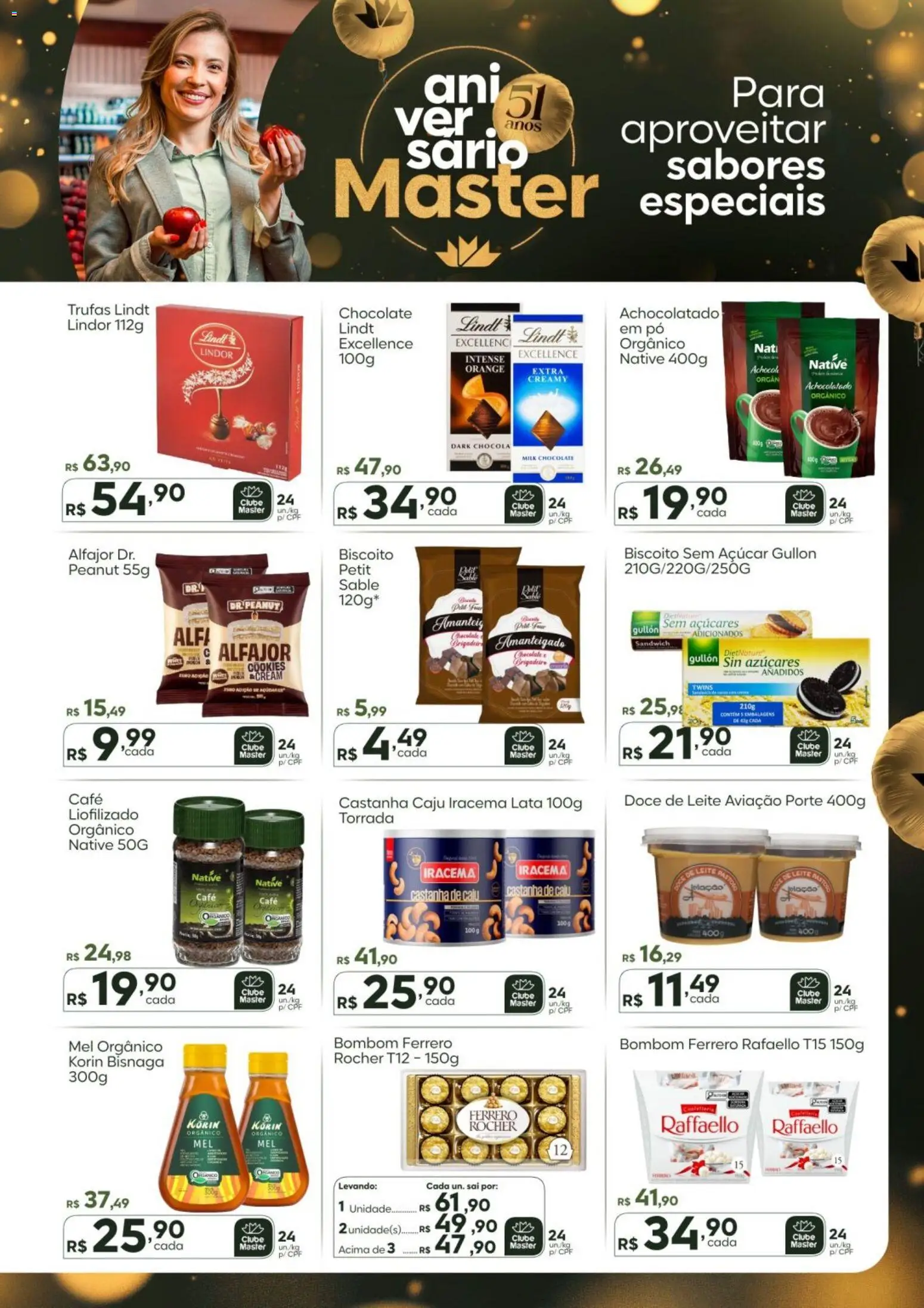 Master Folheto - válido de 03.11.2025 | Página: 3 | Produtos: Caju, Biscoito, Café, Mel