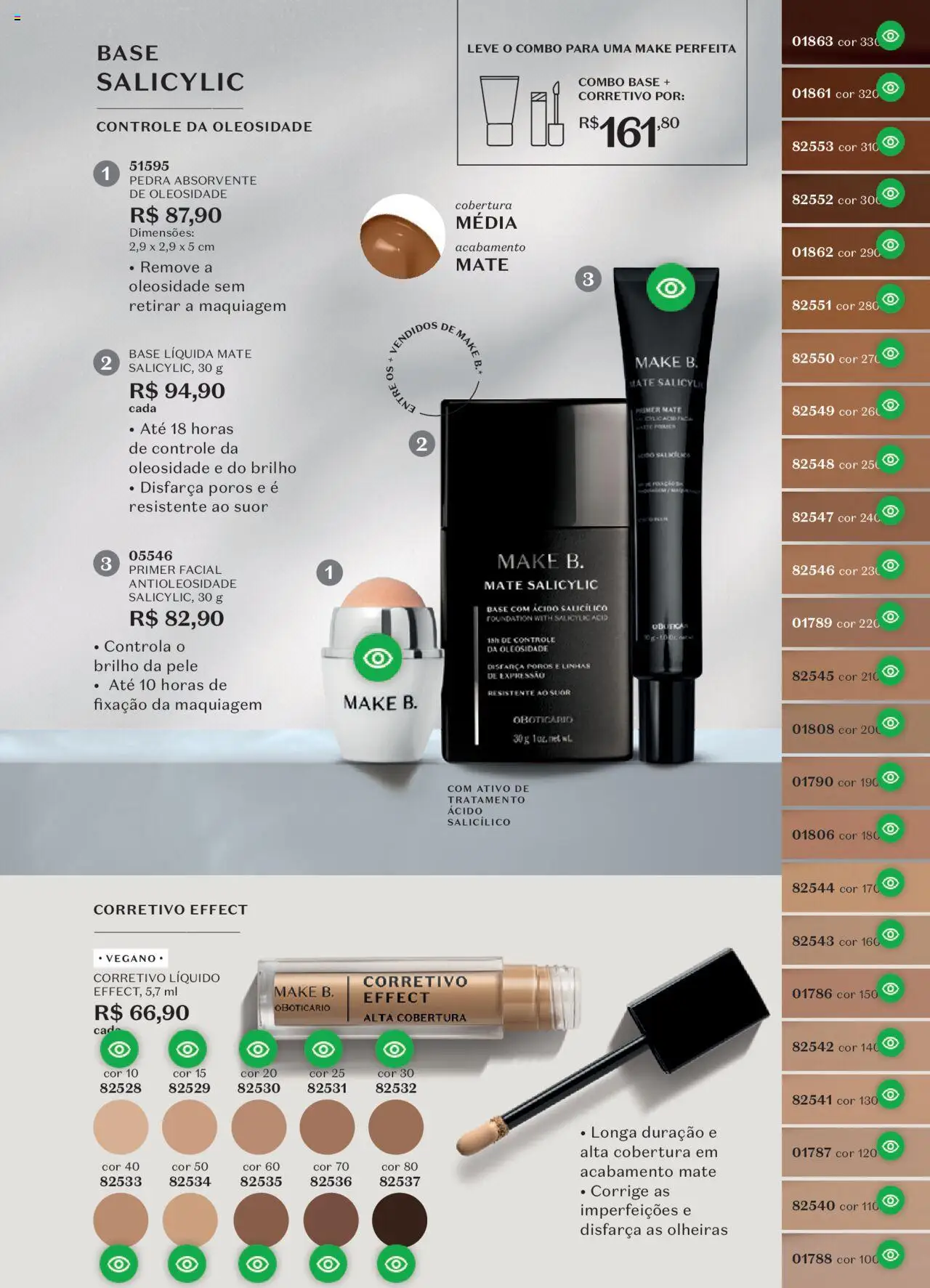 O Boticário Folheto - válido de 22.09.2025 | Página: 13 | Produtos: Corretivo, Piso, Base, Absorvente