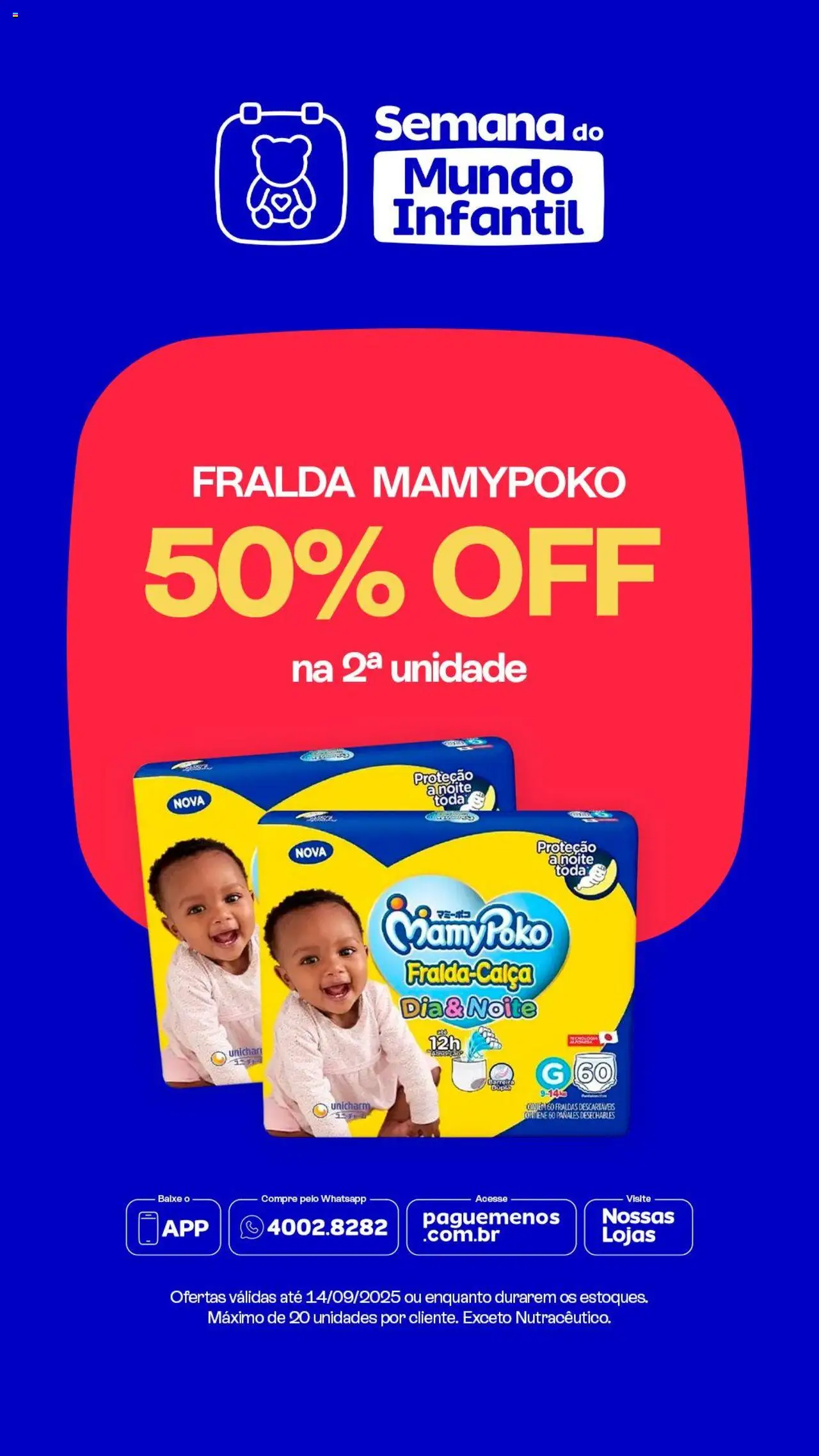 Pague Menos Folheto - válido de 09.09.2025 | Página: 4 | Produtos: Fraldas