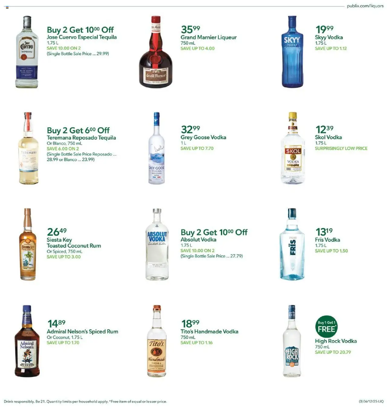 Publix - Liquor - valid from 12.06.2025 | Page: 3 | Products: Vodka