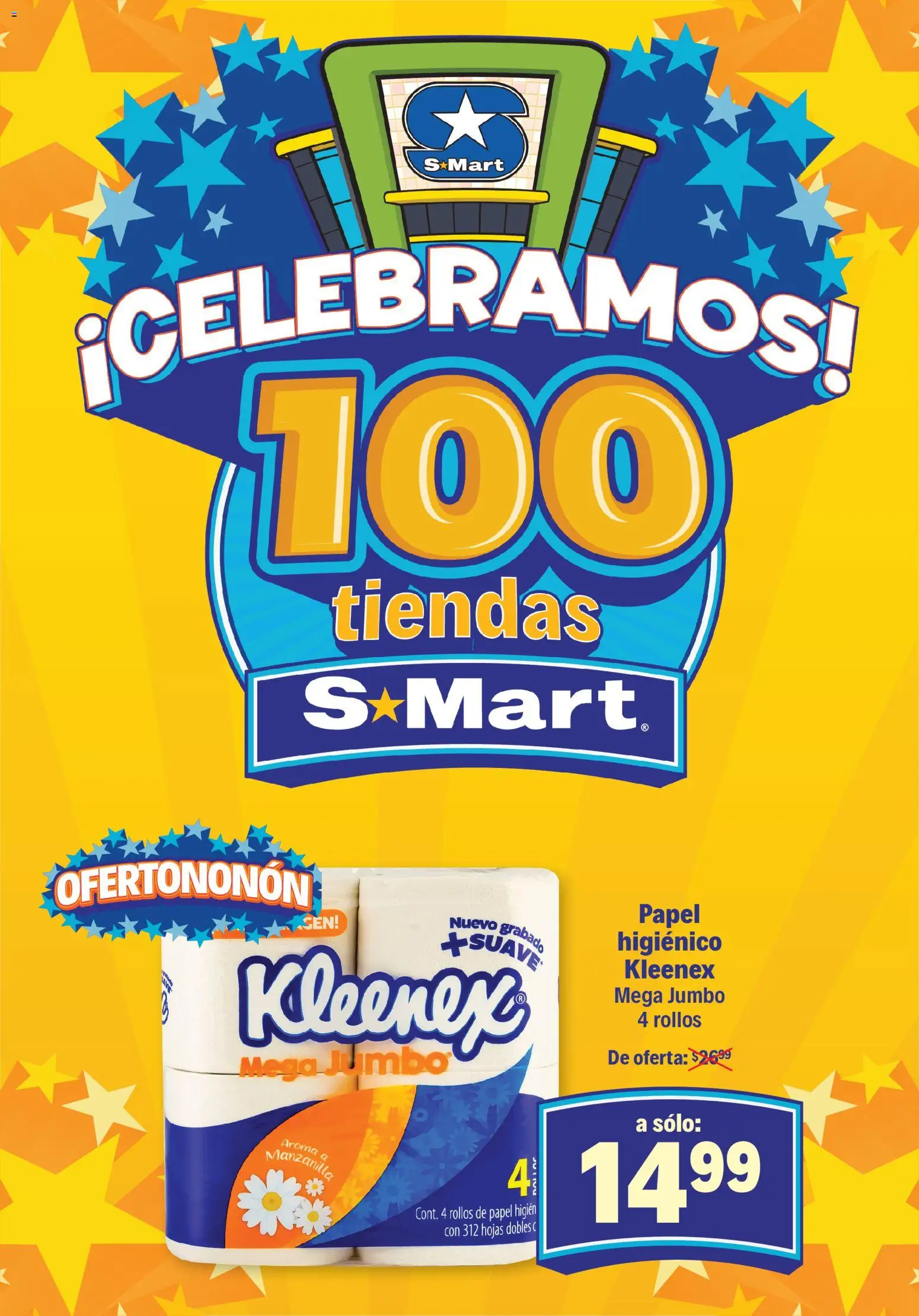 Nuevas ofertas de S-Mart válidas en toda la República Mexicana desde el 31.10.2025. ¡Encuentra las mejores ofertas en S-Mart folleto Ofertas de Feria Nuevo Laredo! | Página: 2 | Productos: Papel higiénico