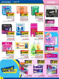 Vista previa Carrefour Maxi catálogo válido desde el 20.04.2026 | Página: 8 | Productos: Papel higiénico, Caja, Perfume, Protectores diarios