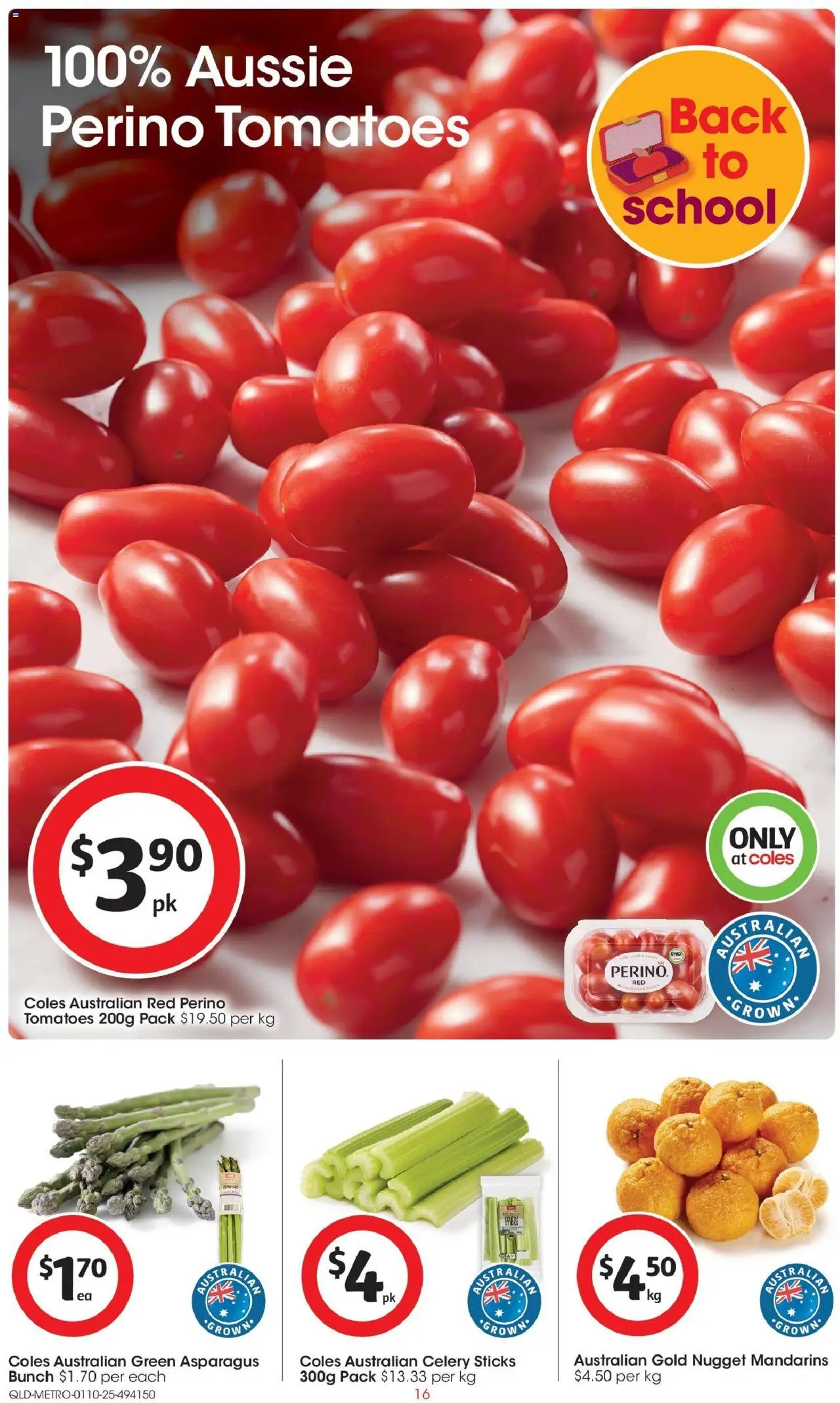 Coles catalogue - valid from 01.10.2025 | Page: 16 | Products: Tomatoes, Mandarins
