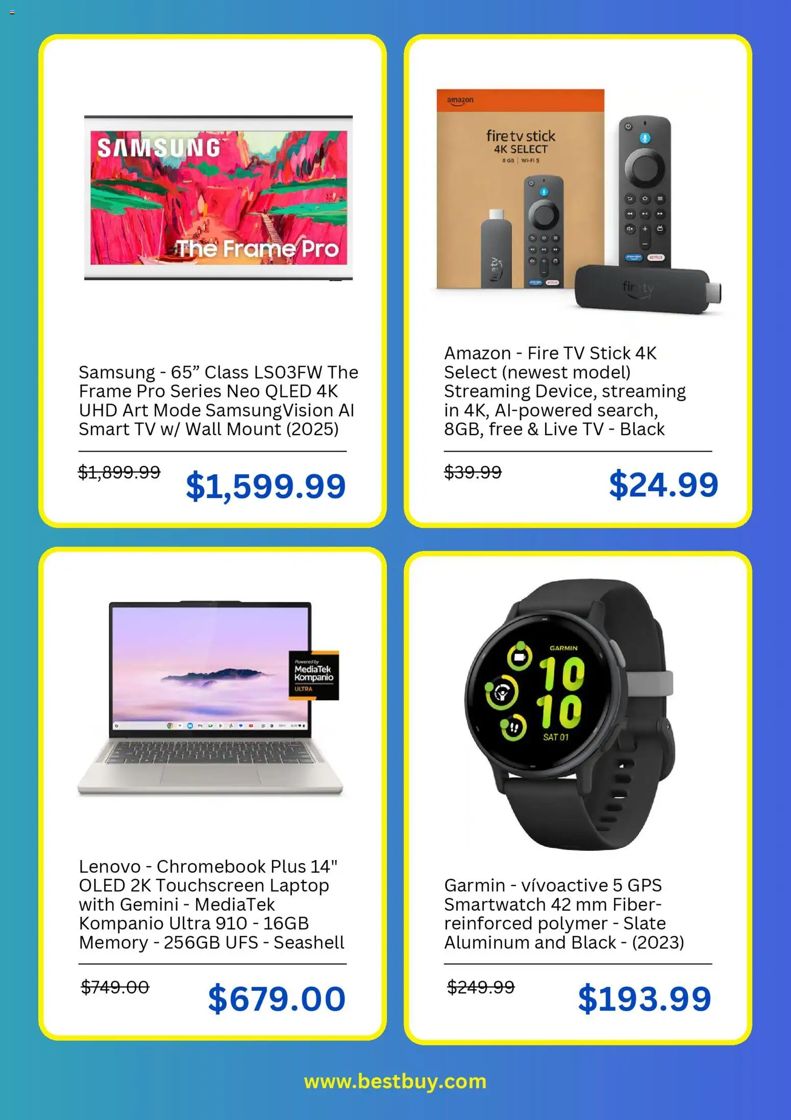 Best Buy Weekly Ad - valid from 06.04.2026 | Page: 5 | Products: Smartwatch, Tv, Laptop, Chromebook