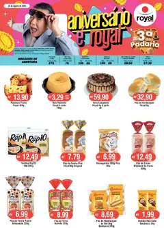 Royal Supermercados - Ofertas Padaria - Pré-Visualização do folheto da loja Royal Supermercados, válido de 26.08.2025