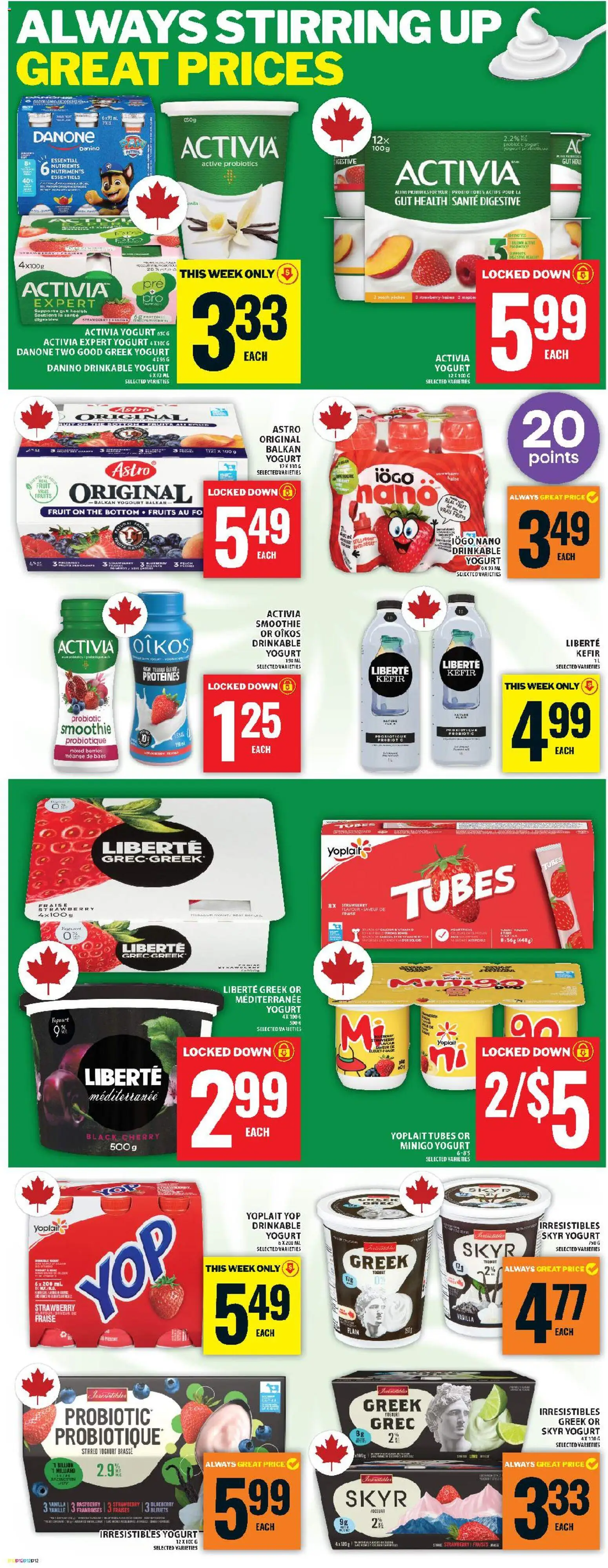 Food Basics flyer valid from 13.11.2025 | Page: 13 | Products: Yogurt