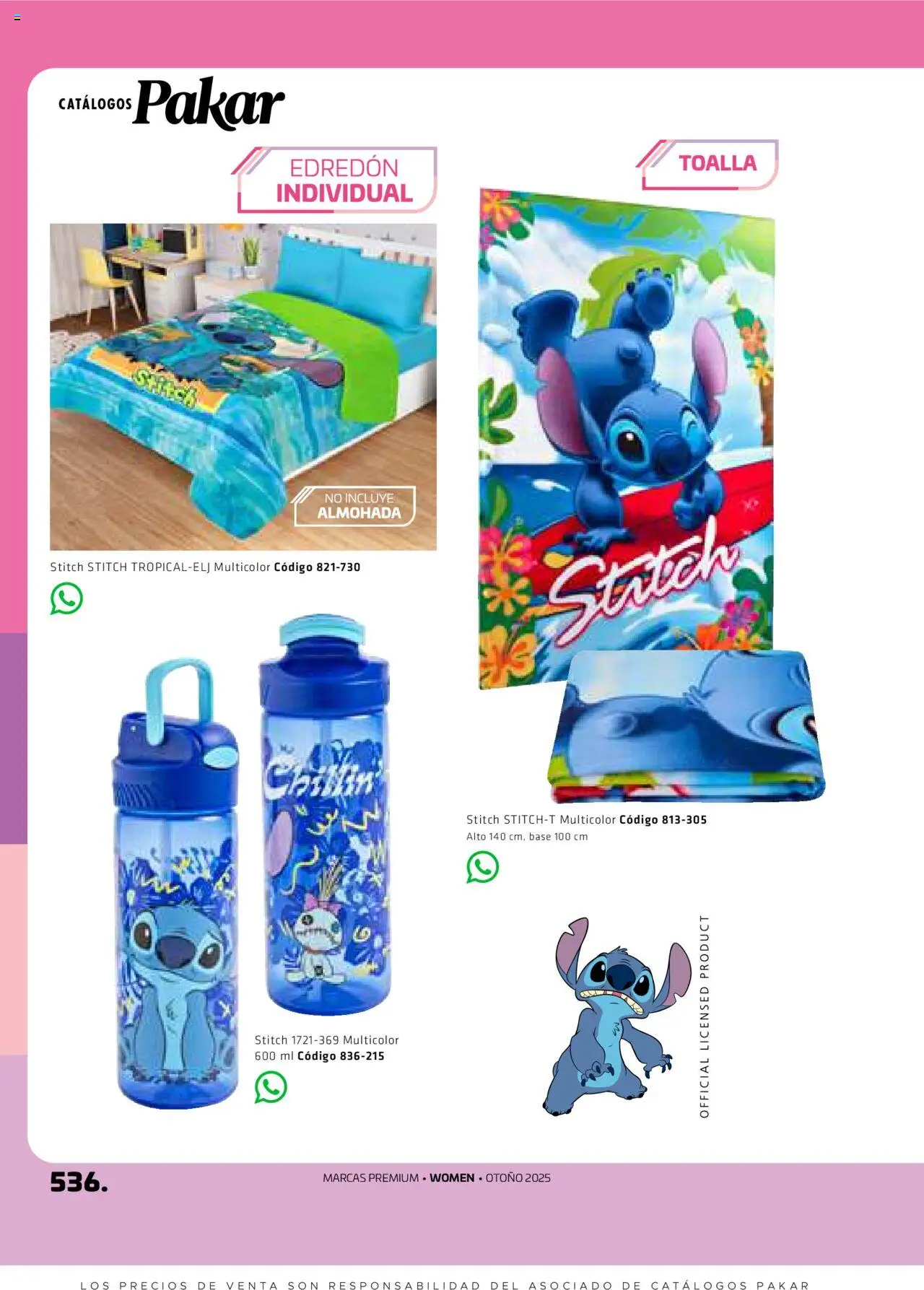 Nuevas ofertas de SC Pakar válidas en toda la República Mexicana desde el 29.08.2025. ¡Encuentra las mejores ofertas en SC Pakar - Catálogo Otoño Women! | Página: 536 | Productos: Toalla, Almohada