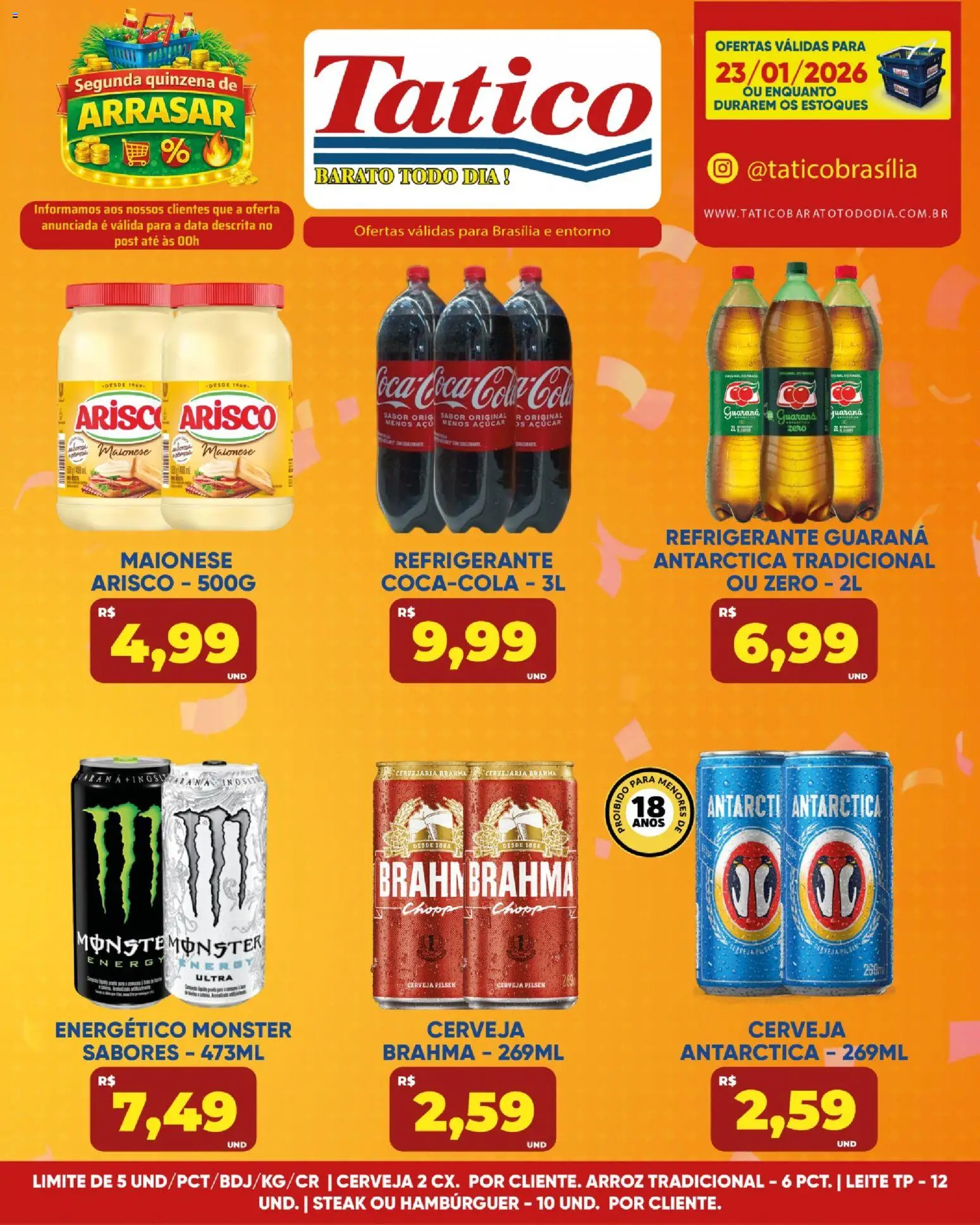 Tatico Folheto - válido de 23.01.2026 | Página: 5 | Produtos: Energético, Açúcar, Refrigerante, Monster