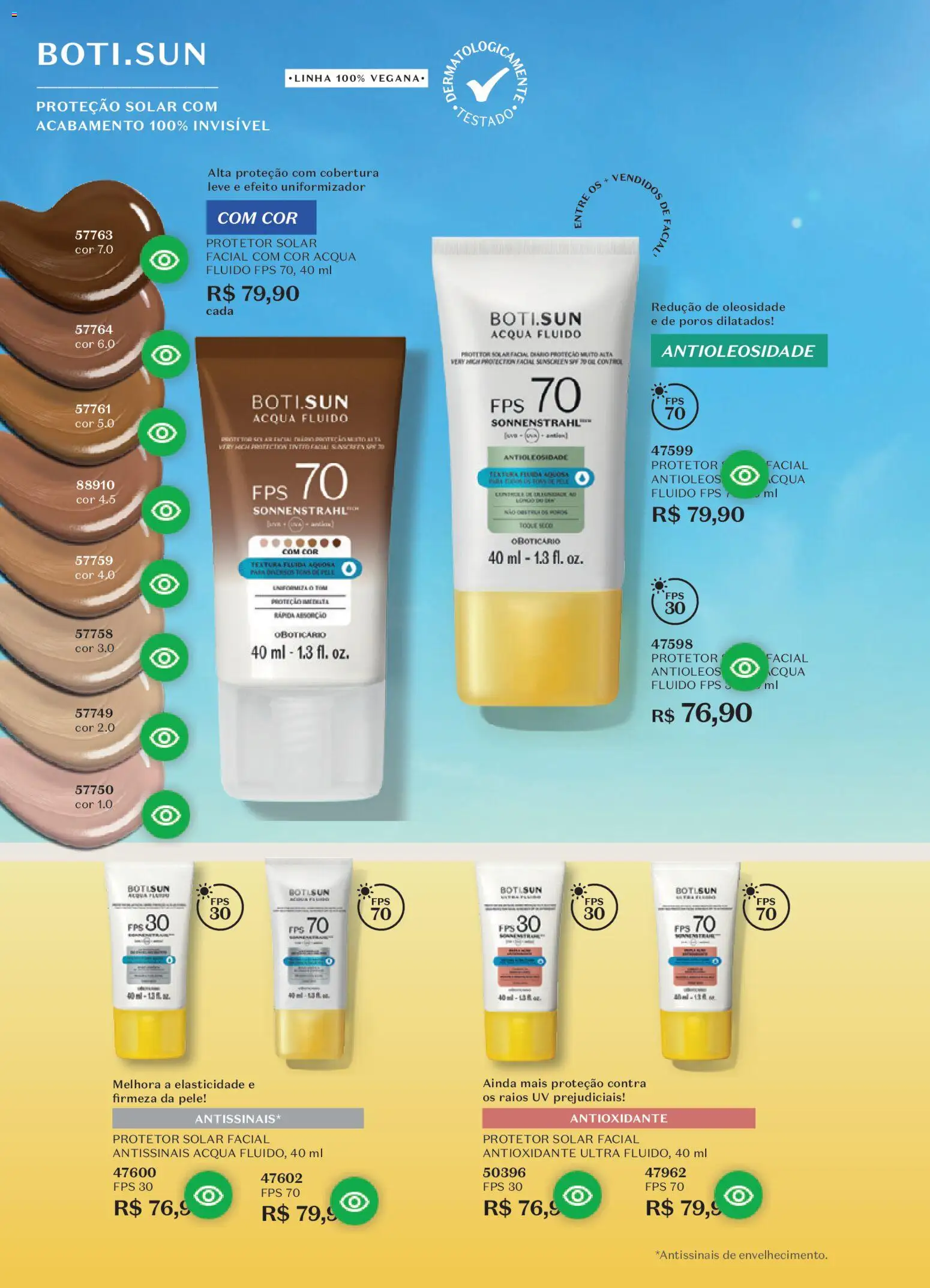 O Boticário Folheto - válido de 02.03.2026 | Página: 153 | Produtos: Protetor solar, Protetor facial, Protetor solar facial
