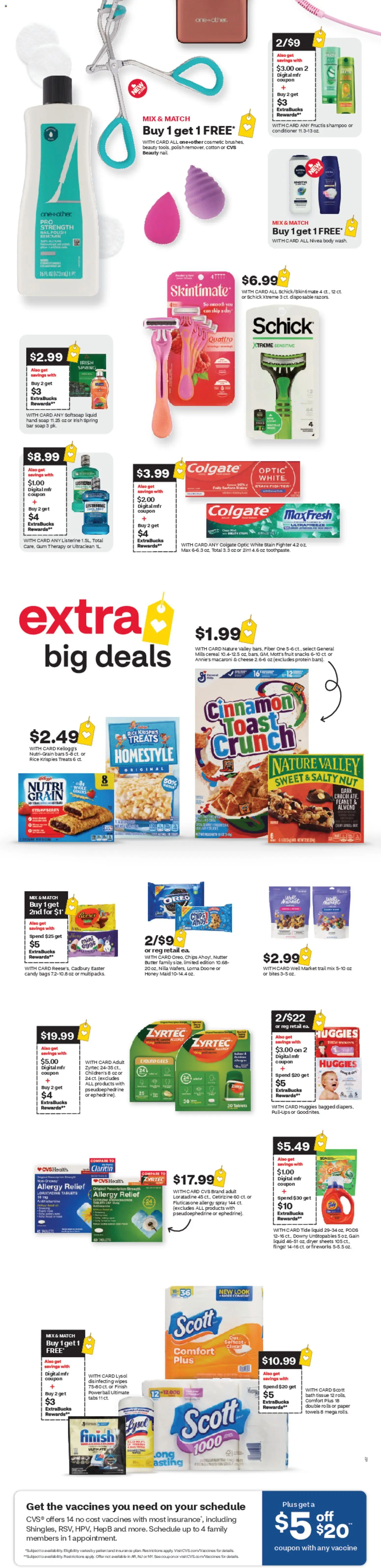 CVS Pharmacy Weekly Ad - WA - valid from 08.03.2026 | Page: 3 | Products: Table, Nail, Conditioner, Rice