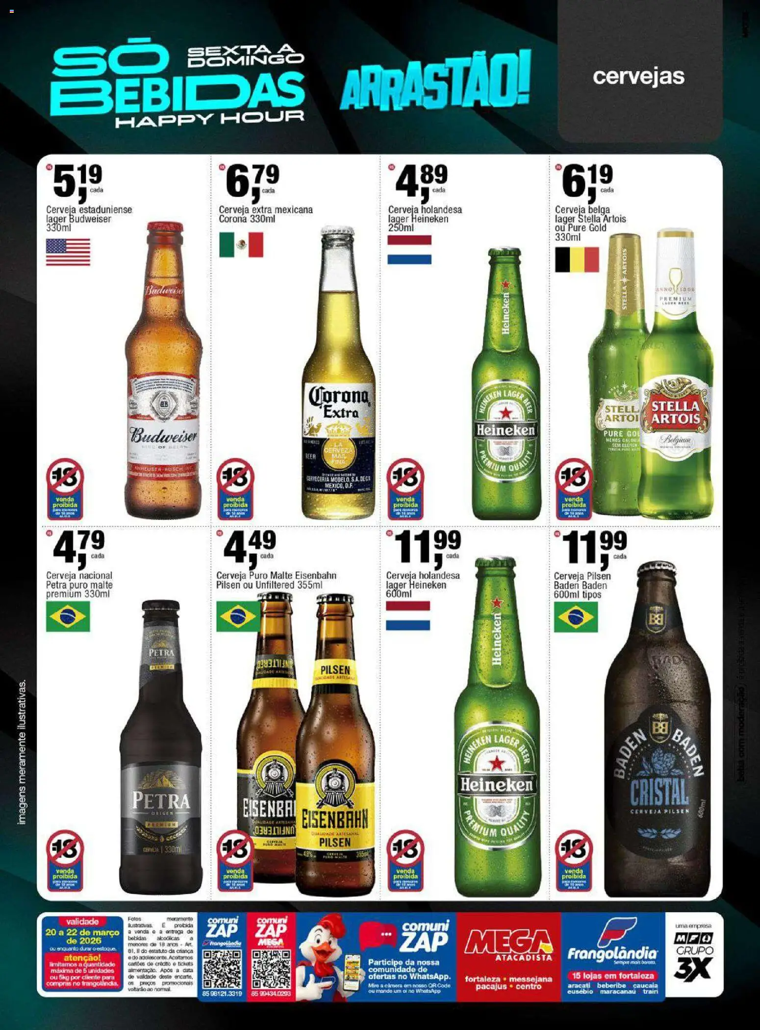 Frangolândia Folheto - válido de 20.03.2026 | Página: 10 | Produtos: Mesa, Eisenbahn, Cerveja, Frango