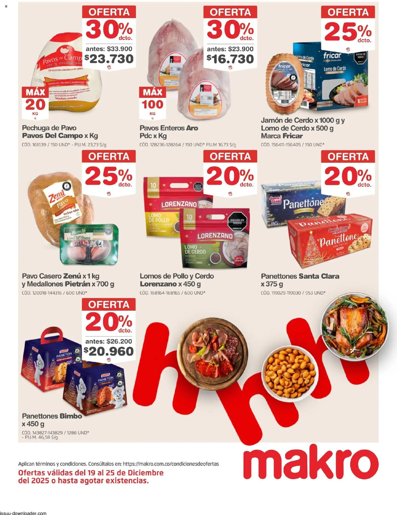 Makro revista - valida desde el 19.12.2025 | Página: 4 | Productos: Cerdo, Pollo, Peso, Mesa