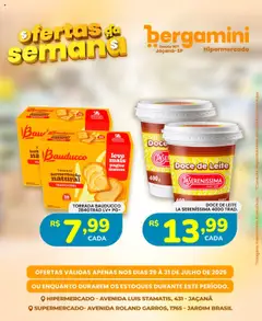 Supermercado Bergamini Folheto - válido de 29.07.2025 | Página: 18 | Produtos: Leite, Doce de leite