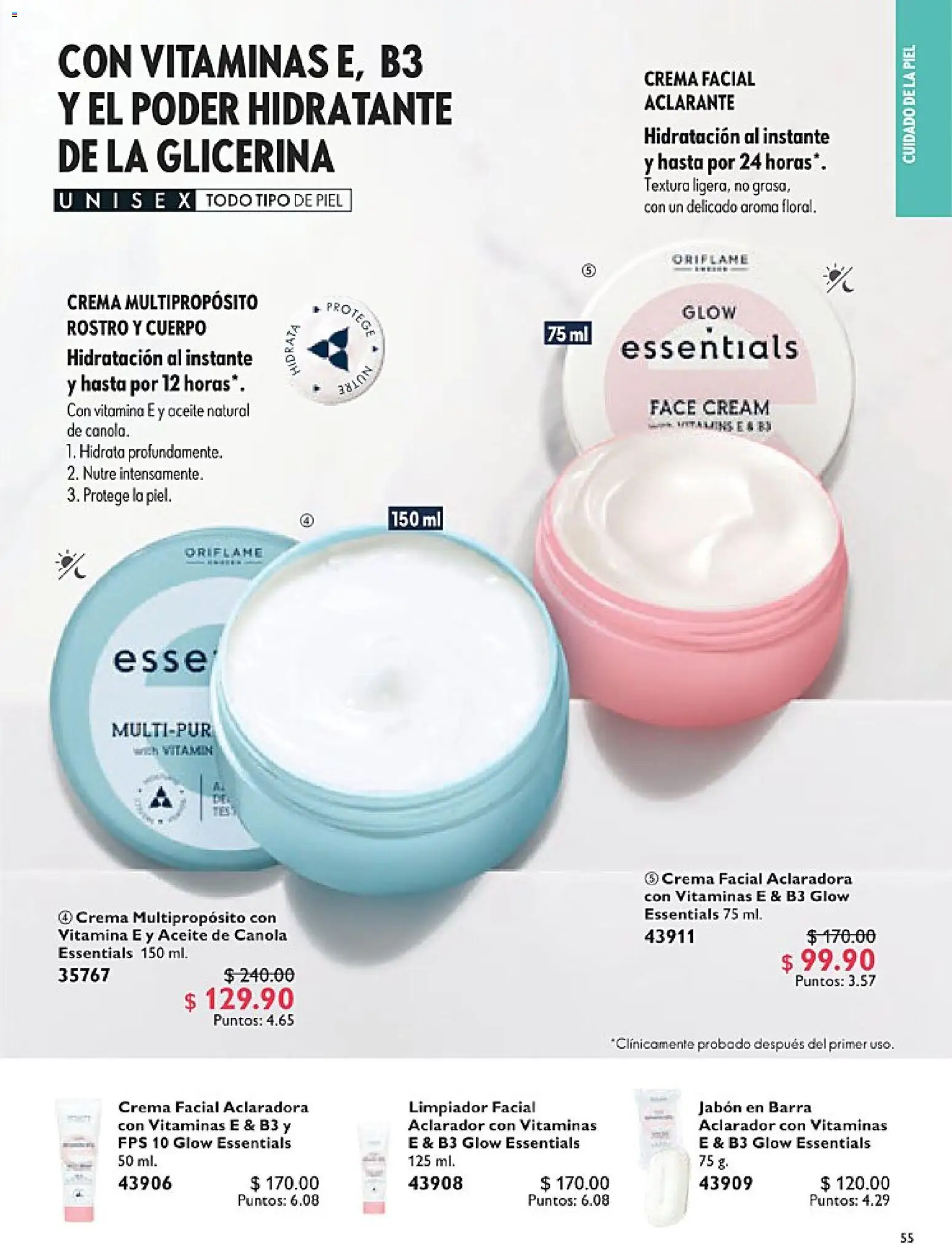 Nuevas ofertas de Oriflame válidas en toda la República Mexicana desde el 14.02.2026. ¡Encuentra las mejores ofertas en Oriflame campaña 3 2026! | Página: 55 | Productos: Vitaminas, Limpiador facial, Barra, Aclarante