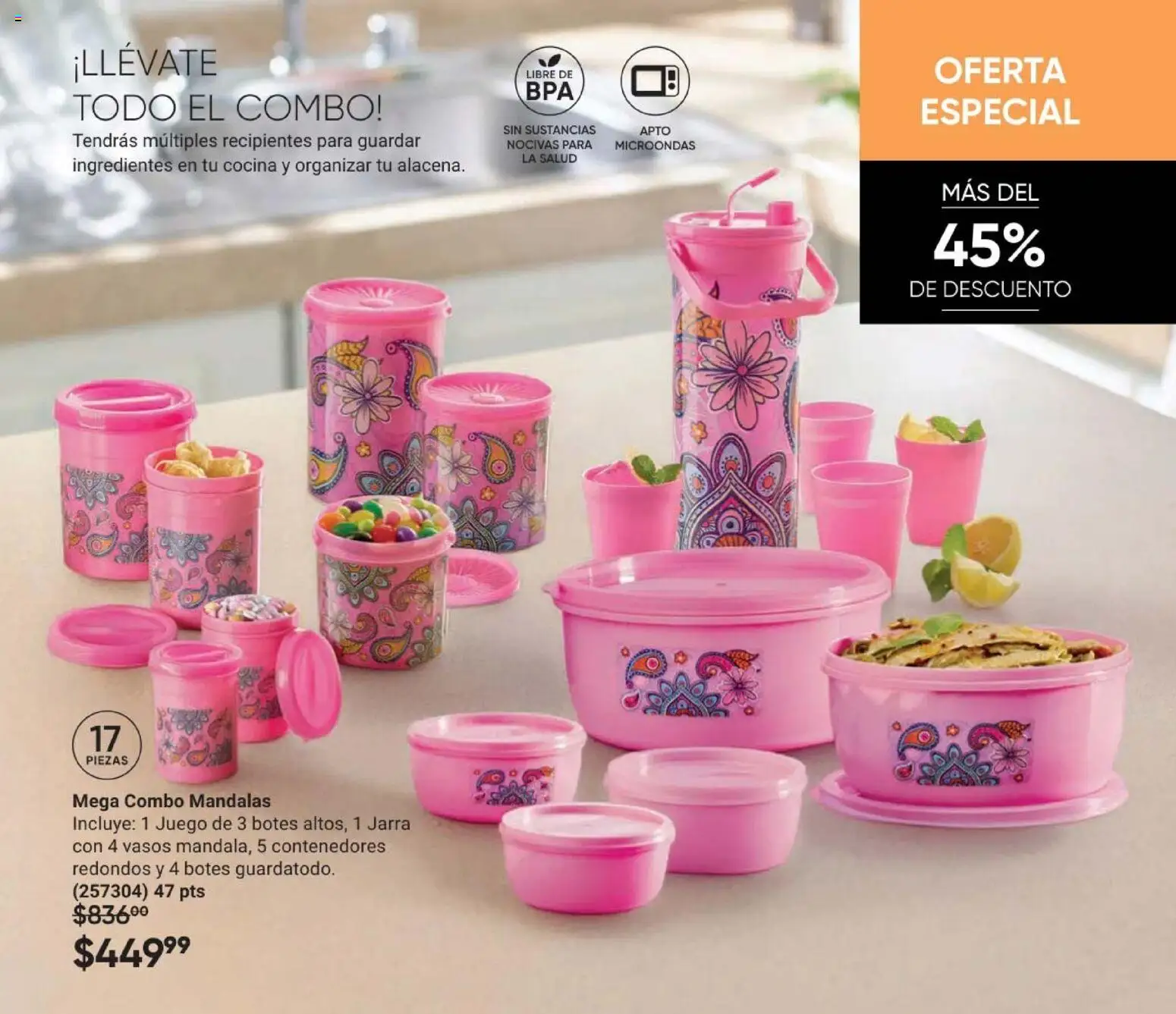 Nuevas ofertas de AVON válidas en toda la República Mexicana desde el 24.04.2026. ¡Encuentra las mejores ofertas en AVON Casa & Estilo 7 2026! | Página: 167 | Productos: Juego, Microondas, Cocina, Vasos