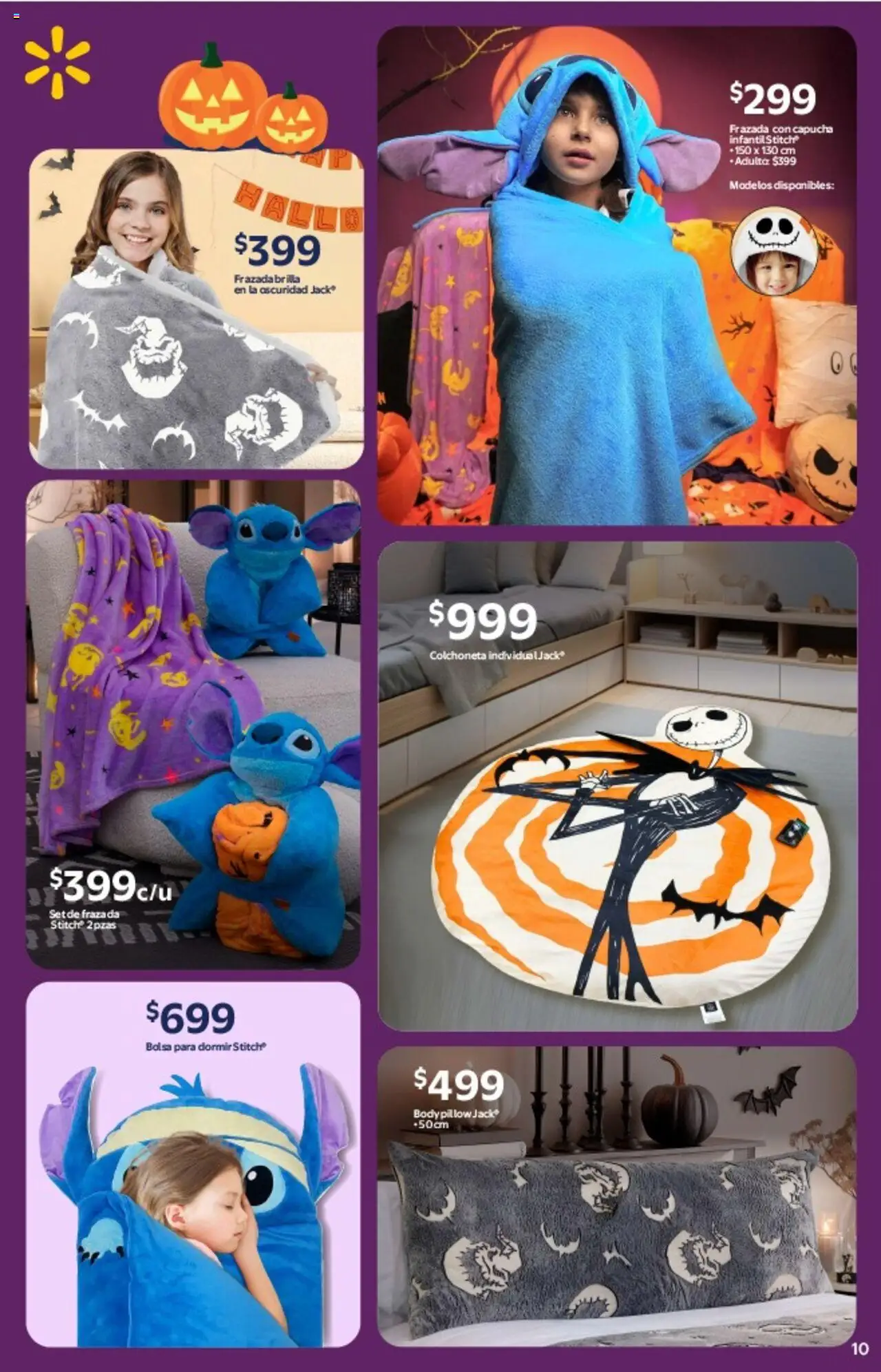 Nuevas ofertas de Walmart válidas en toda la República Mexicana desde el 14.10.2025. ¡Encuentra las mejores ofertas en Walmart - Folleto Halloween! | Página: 10 | Productos: Colchoneta, Bolsa