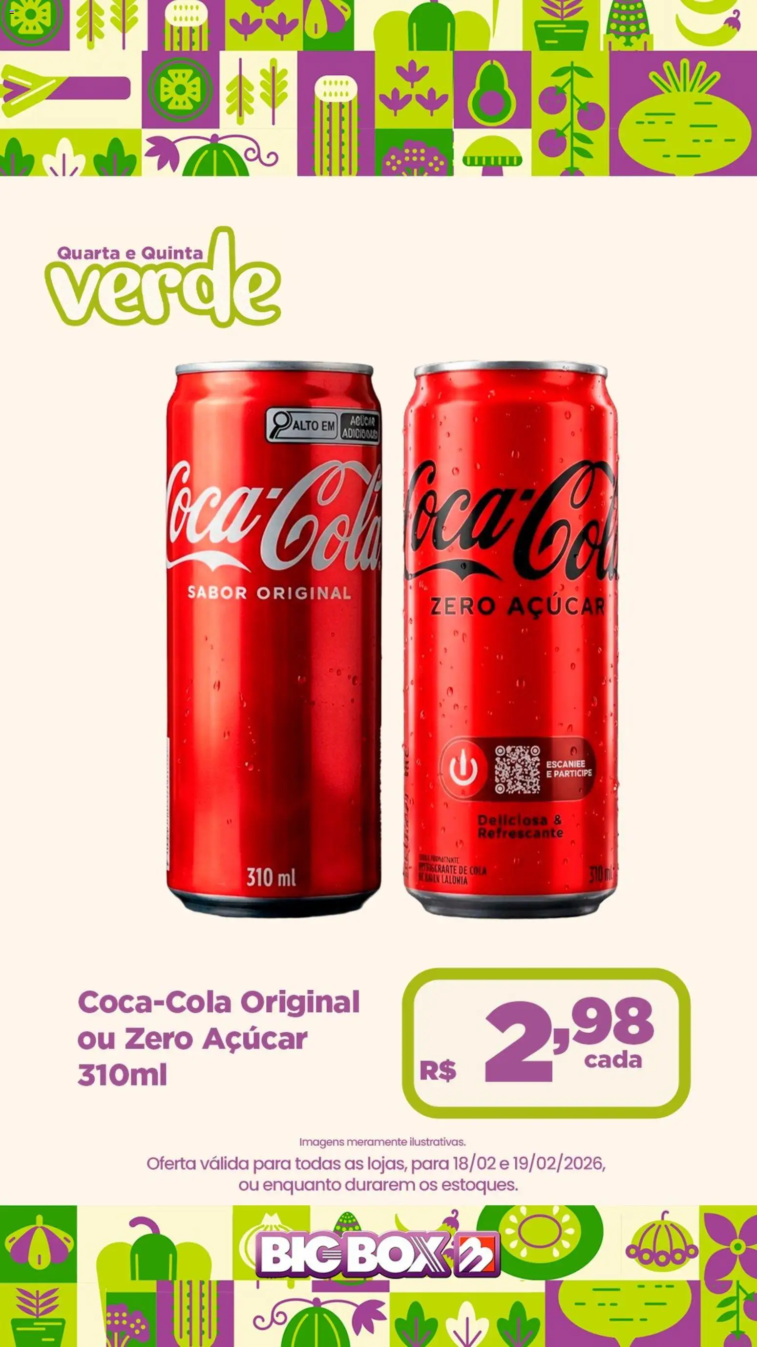 Big Box Folheto - válido de 18.02.2026 | Página: 3 | Produtos: Cola, Açúcar