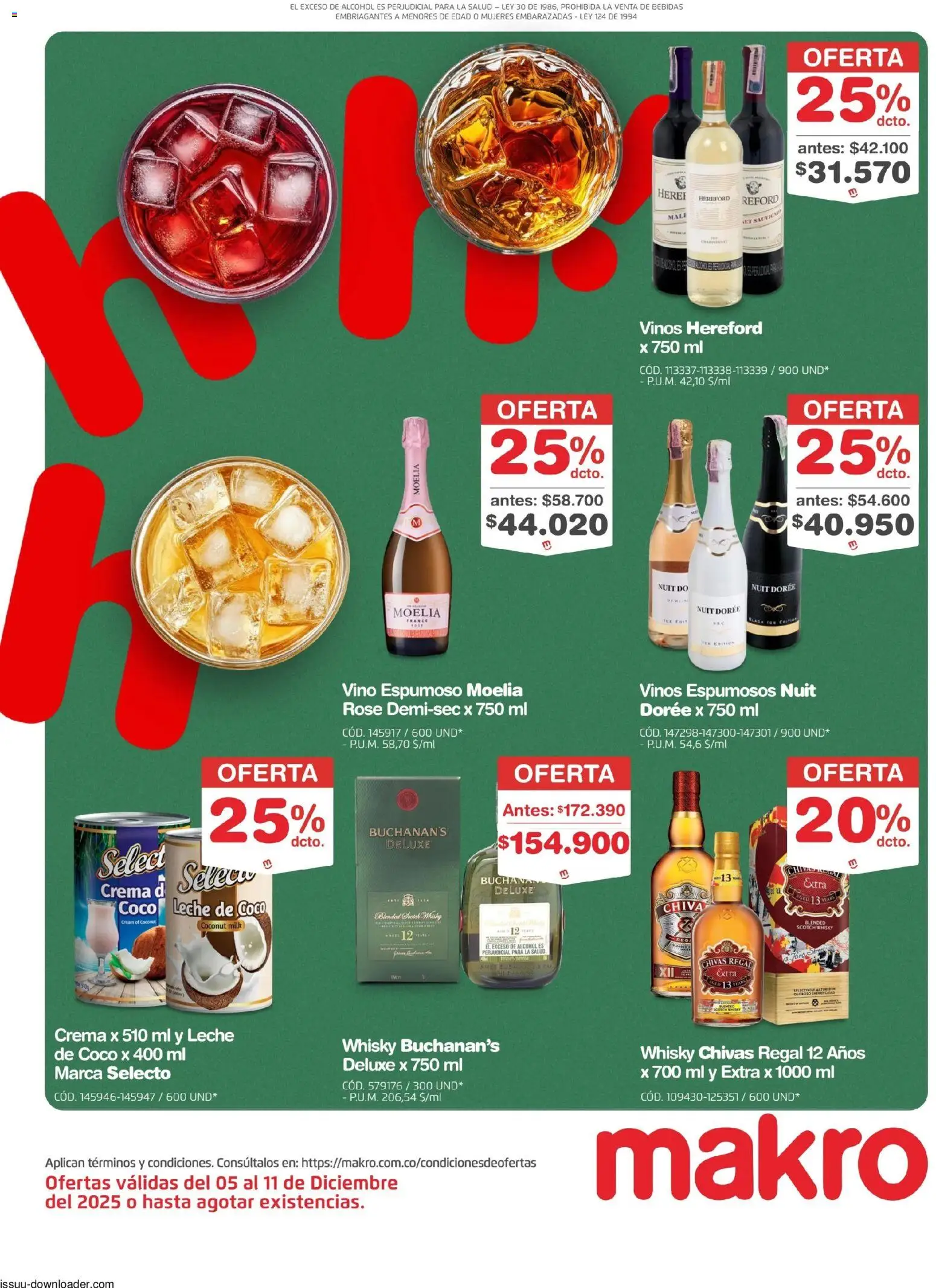 Makro revista - valida desde el 05.12.2025 | Página: 5 | Productos: Crema, Coco, Leche, Tintura