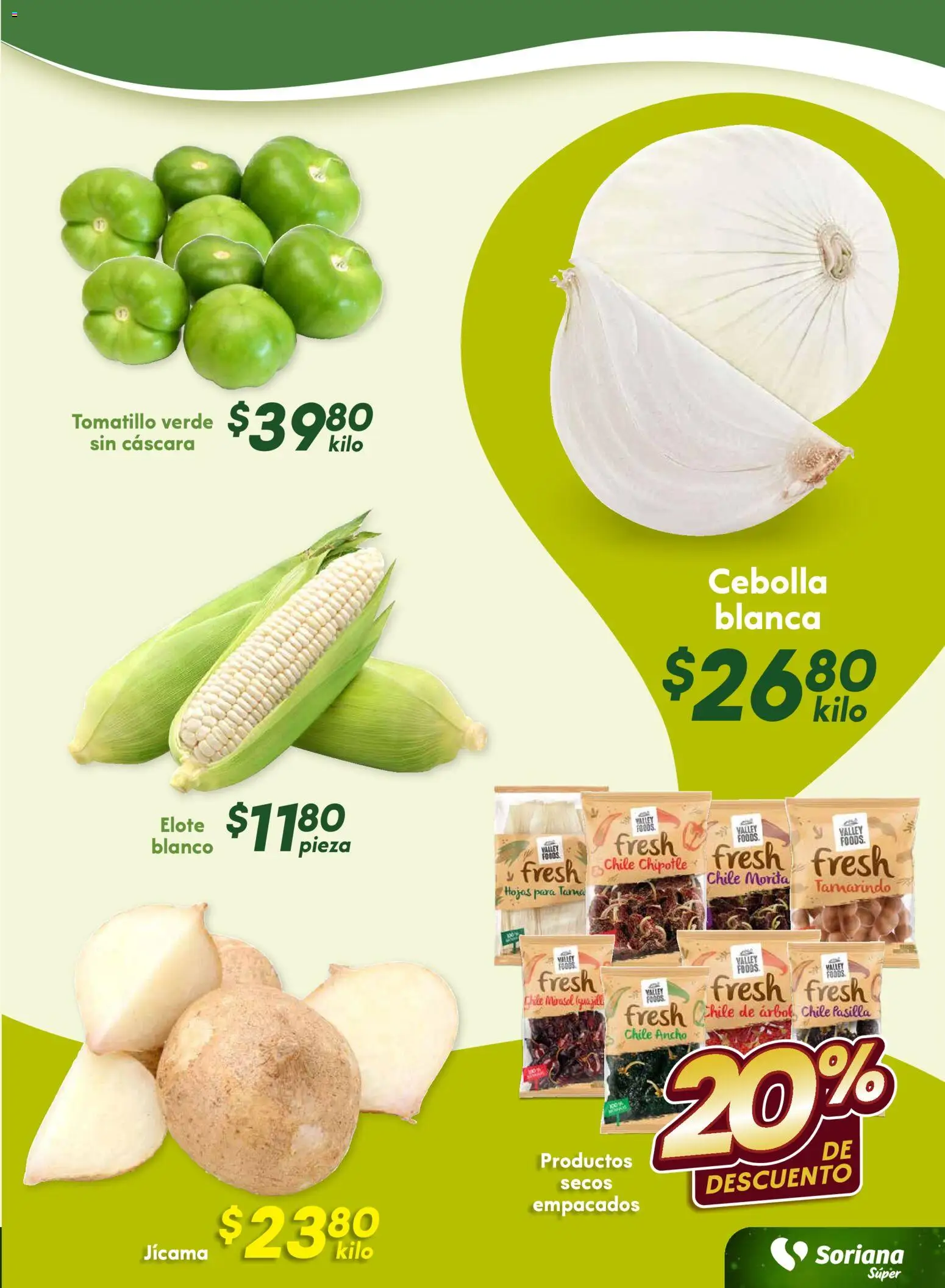 Nuevas ofertas de Soriana válidas en toda la República Mexicana desde el 28.11.2025. ¡Encuentra las mejores ofertas en Soriana - Fin de Semana Súper: Nuevo León, Ciudad Victoria y Tampico! | Página: 7 | Productos: Cebolla