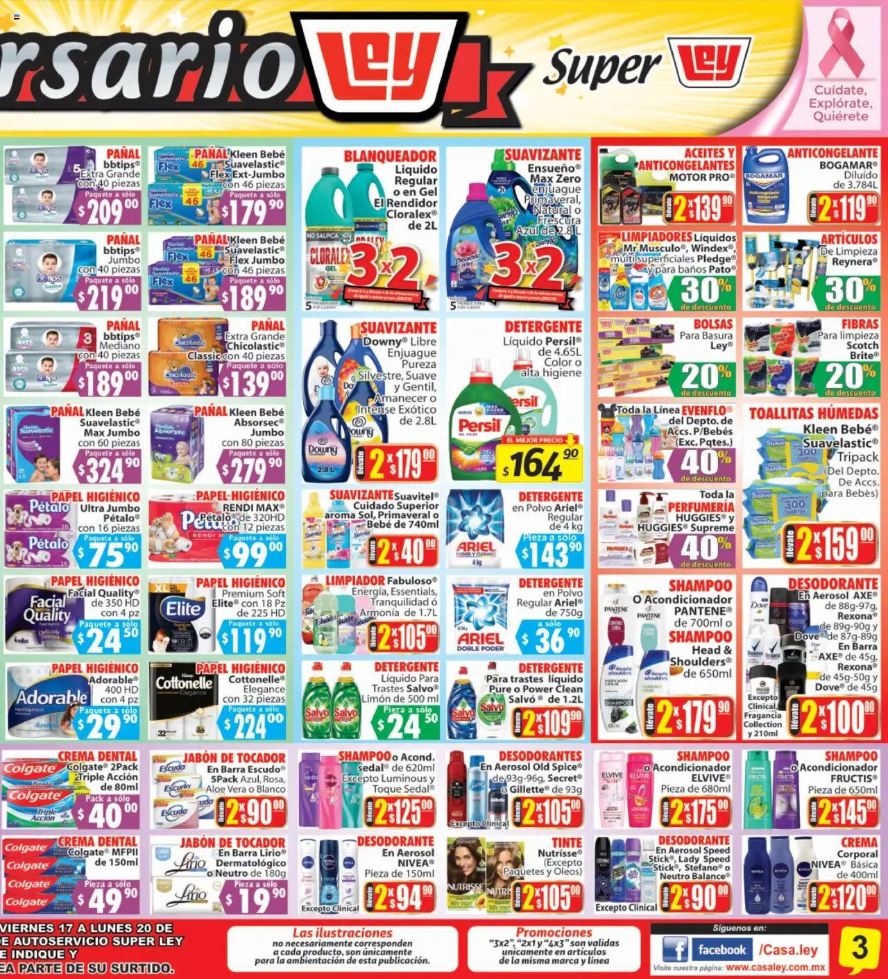 Nuevas ofertas de Casa Ley válidas en toda la República Mexicana desde el 17.10.2025. ¡Encuentra las mejores ofertas en Casa Ley folleto Ofertas! | Página: 4 | Productos: Detergente, Suavizante, Polvo, Jabón