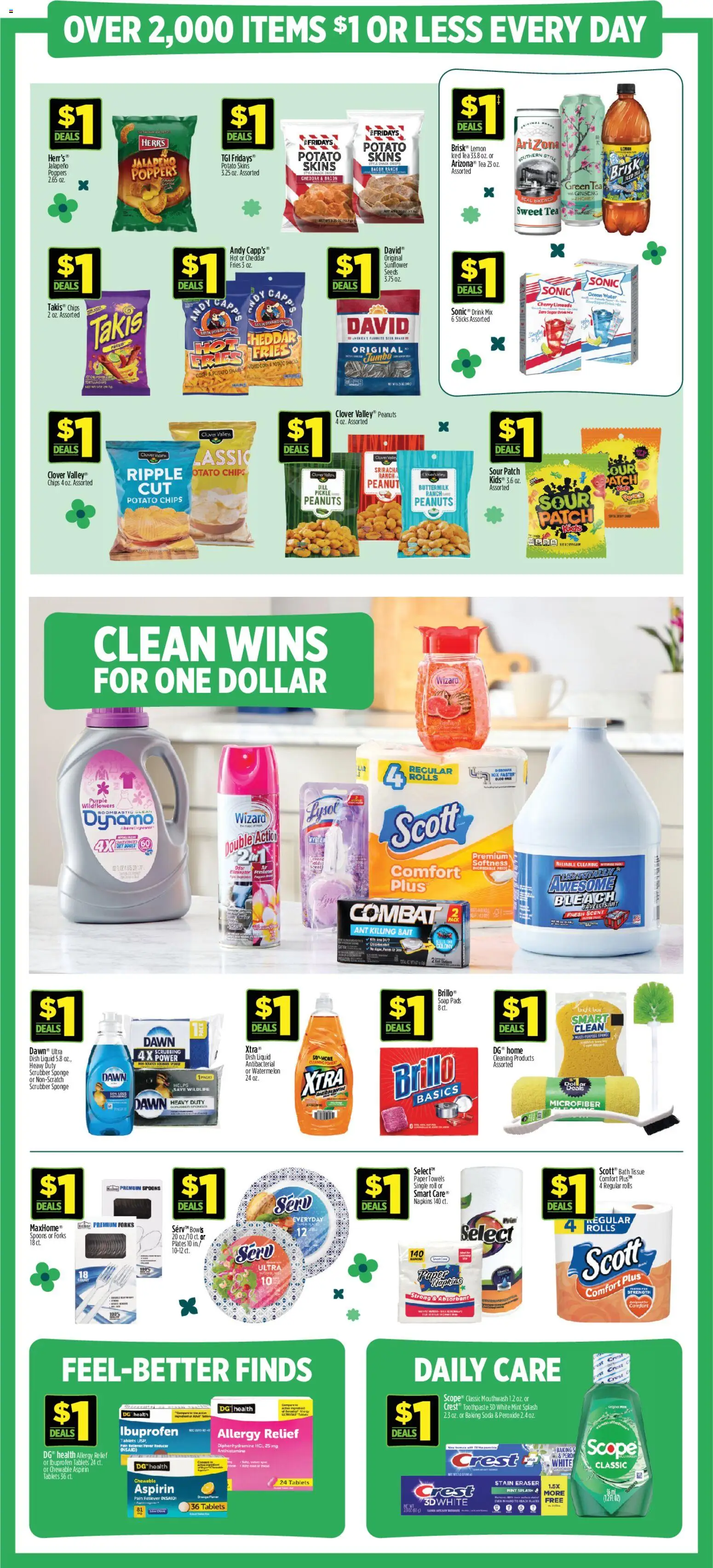 Dollar General Weekly Ad - valid from 15.02.2026 | Page: 8 | Products: Green Tea, Corn, Table, Water