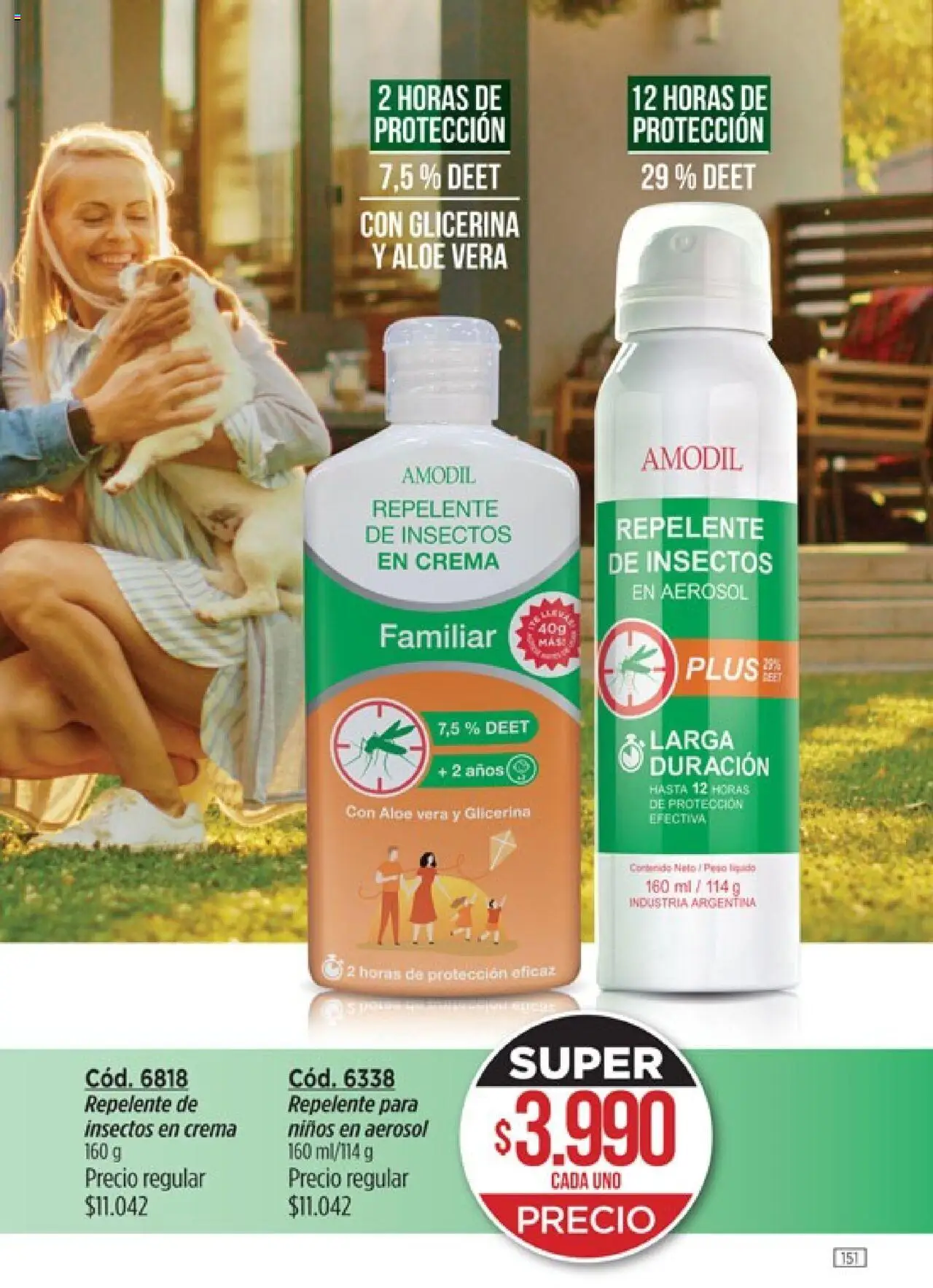 Catálogo Amodil Campaña 17/2025 │ válido desde el 14.10.2025 | Página: 151 | Productos: Repelente, Peso, Crema