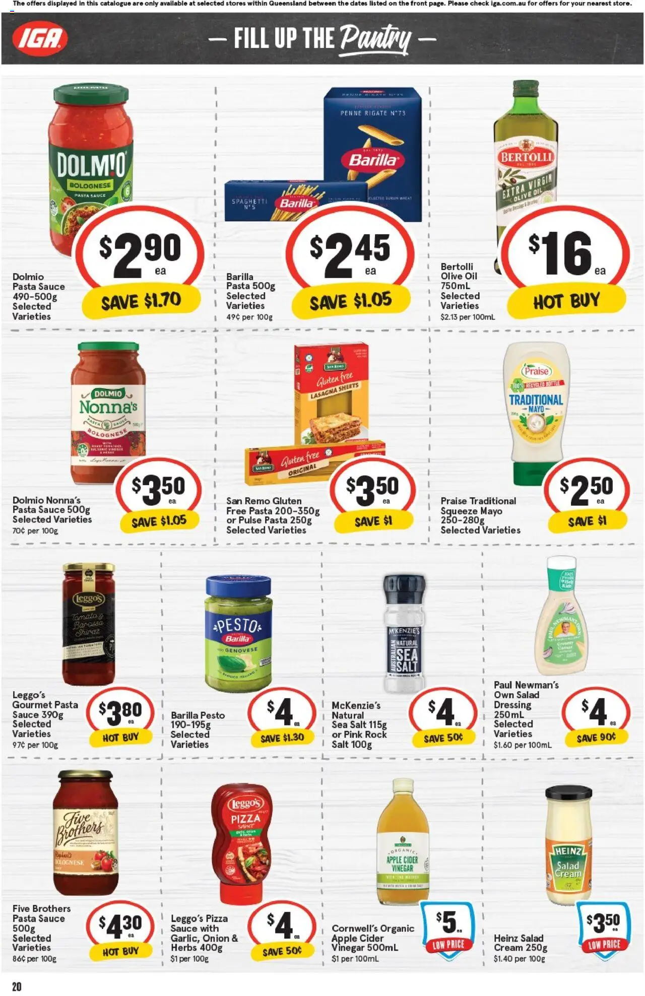 IGA catalogue - valid from 08.10.2025 | Page: 23 | Products: Oil, Cream, Sauce, Vinegar