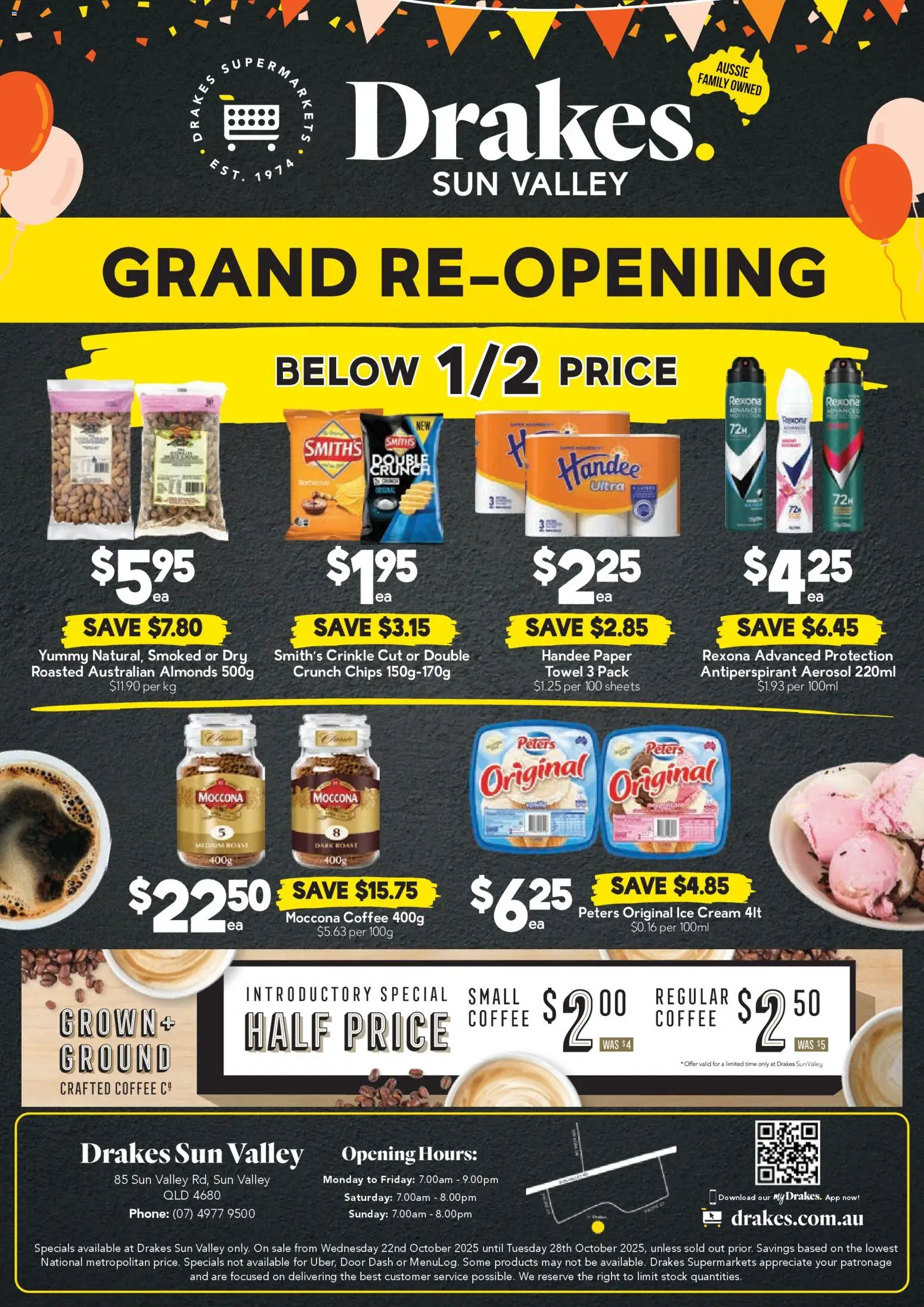 Drakes catalogue - valid from 22.10.2025 | Page: 4 | Products: Door, Coffee, Chips, Ice cream