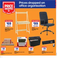 Preview of Officeworks catalogue  - valid from 31.03.2026 | Page: 4 | Products: Chair, Drawer, Keyboard, Case